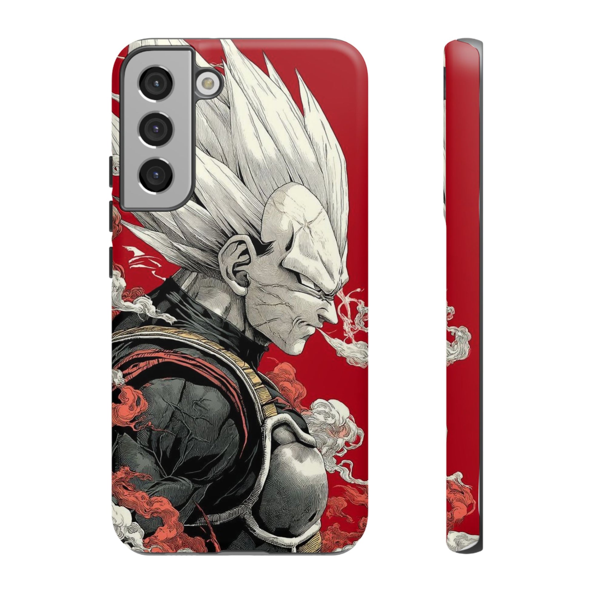Dragon Ball Z Vegeta Anime Tough Cases for iPhones, Samsung, and Pixel