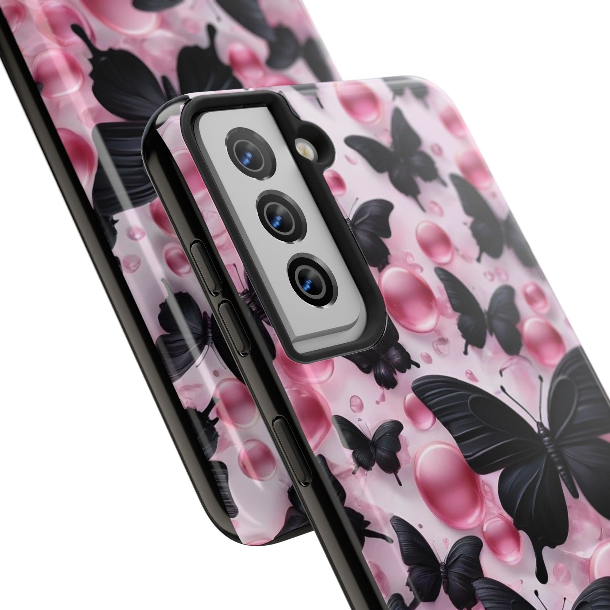 Pearls and Butterflies Theme Phone Cases for iPhones & Samsung Phones