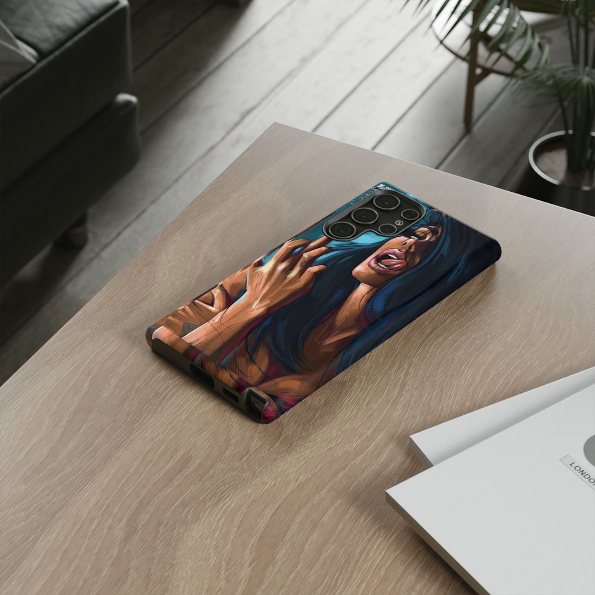 Tough Girl Theme Urban Design Cases for iPhones, Samsung, and Pixel