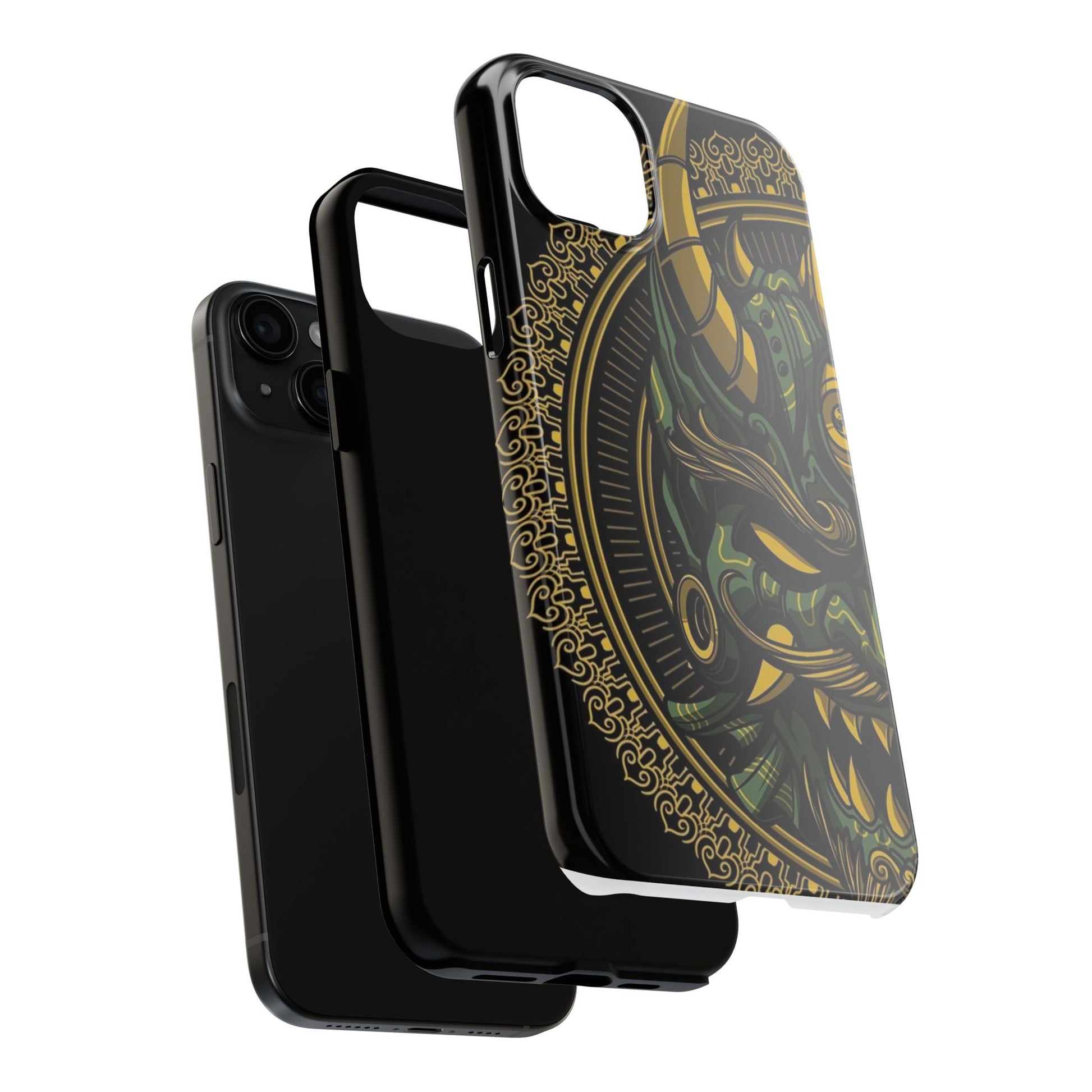 Kabuki Mask Theme Phone Cases for Iphones & Samsung Durable