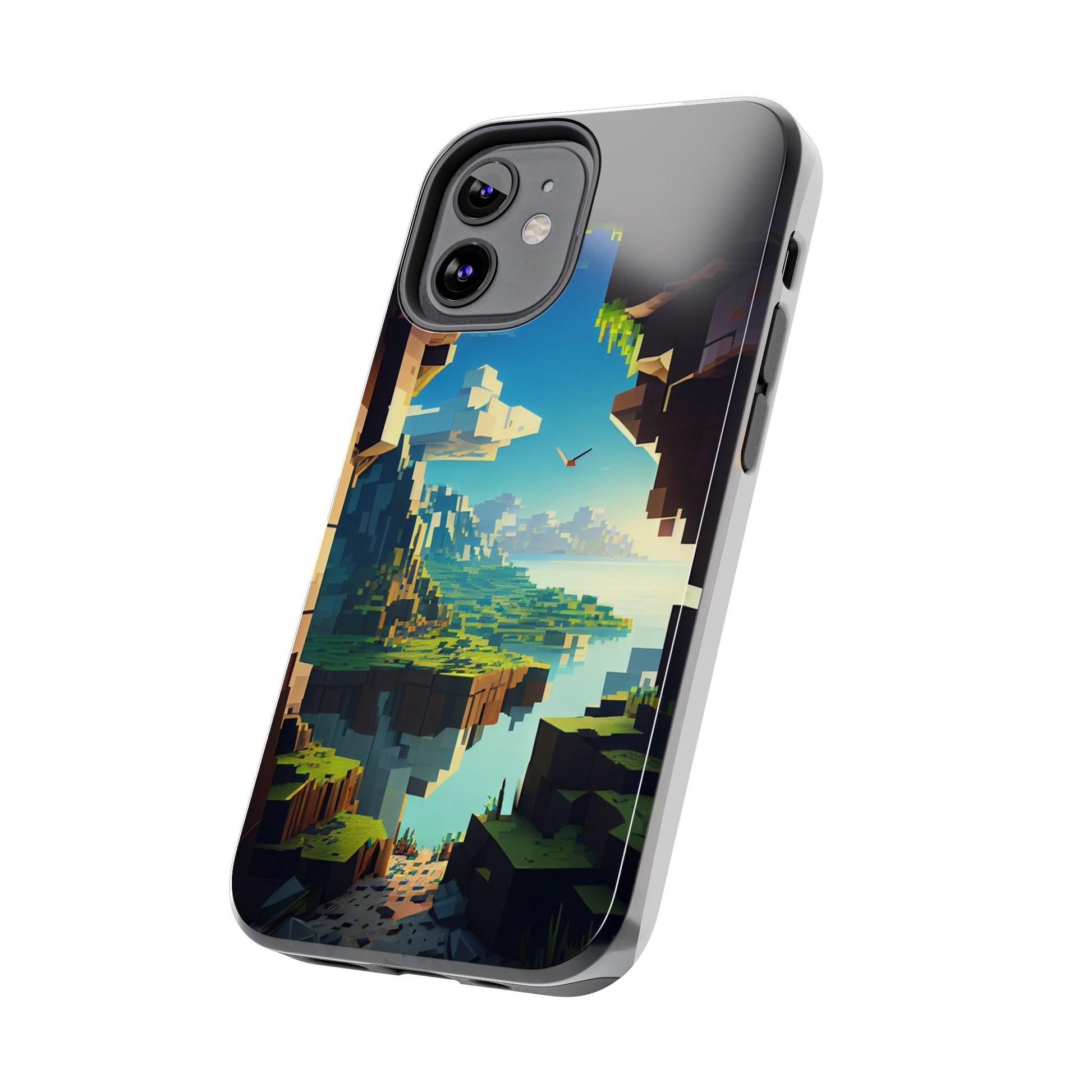 World of Minecraft Tough Phone Cases for Iphones & Samsung Phones Durable