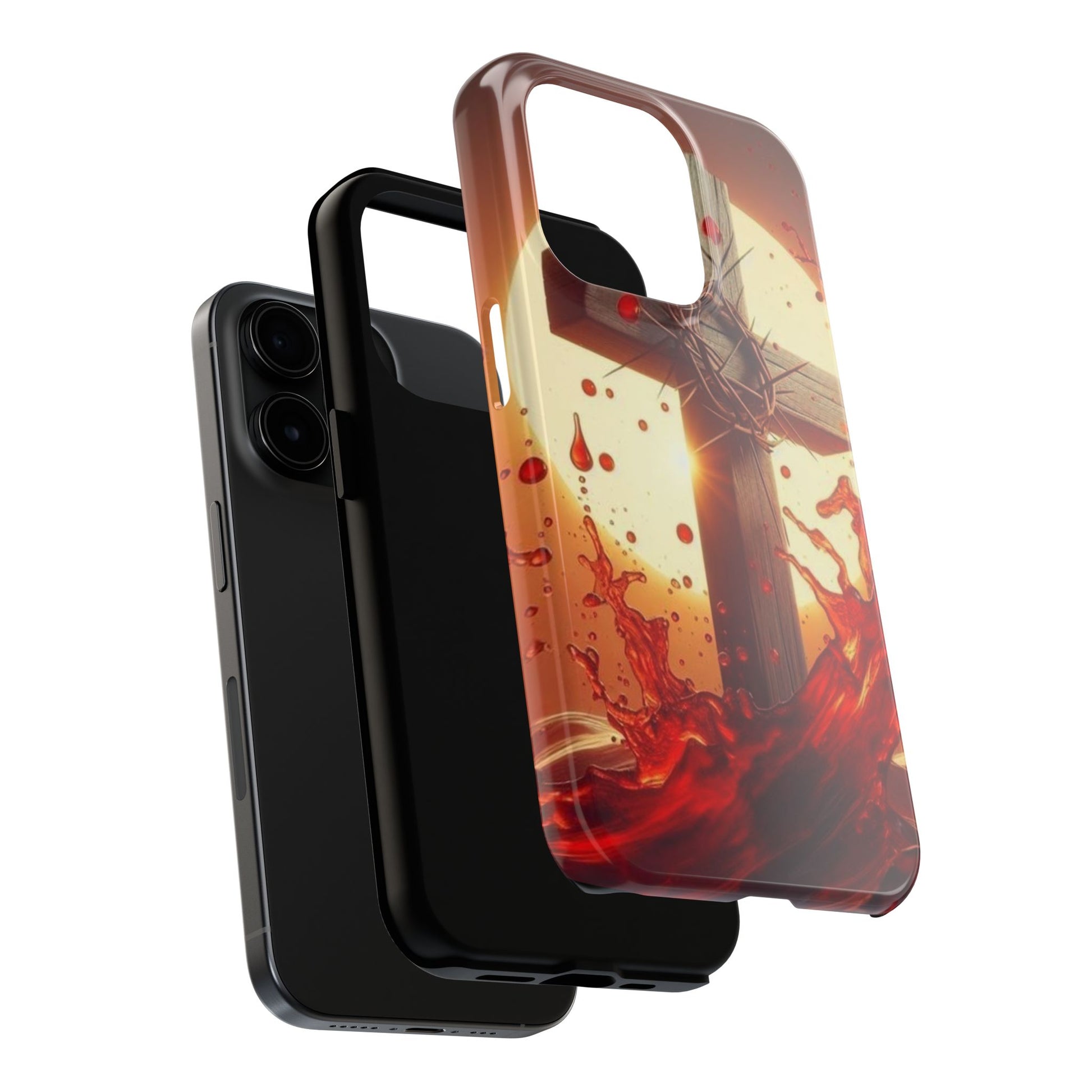 Blood of Christ Christian Theme Phone Cases for iPhones & Samsung Phones