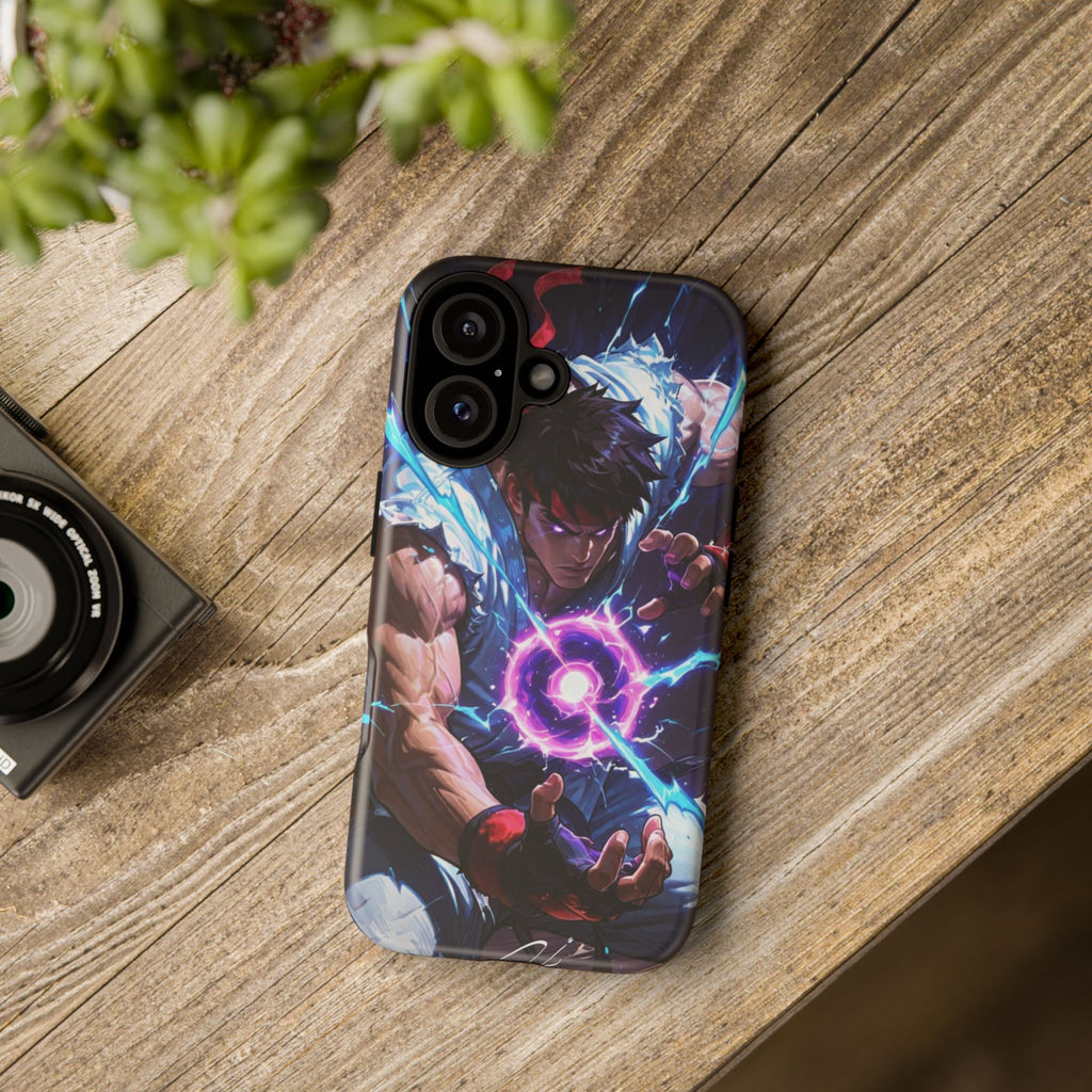 Street Fighter Ryu Gamer Art Tough Cases for iPhones, Samsung, and Pixel