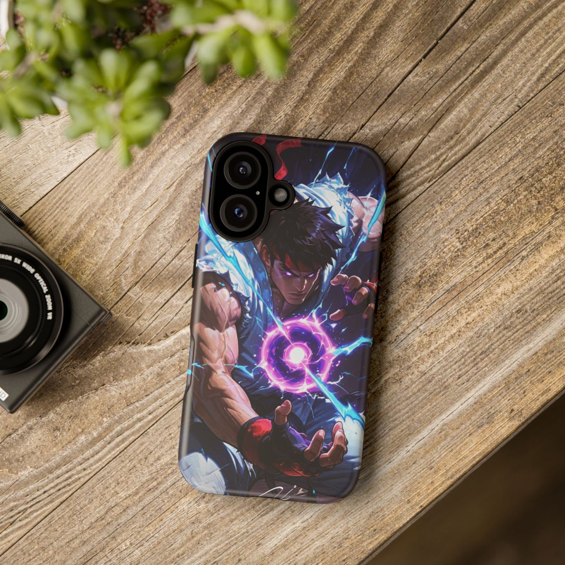 Street Fighter Ryu Gamer Art Tough Cases for iPhones, Samsung, and Pixel
