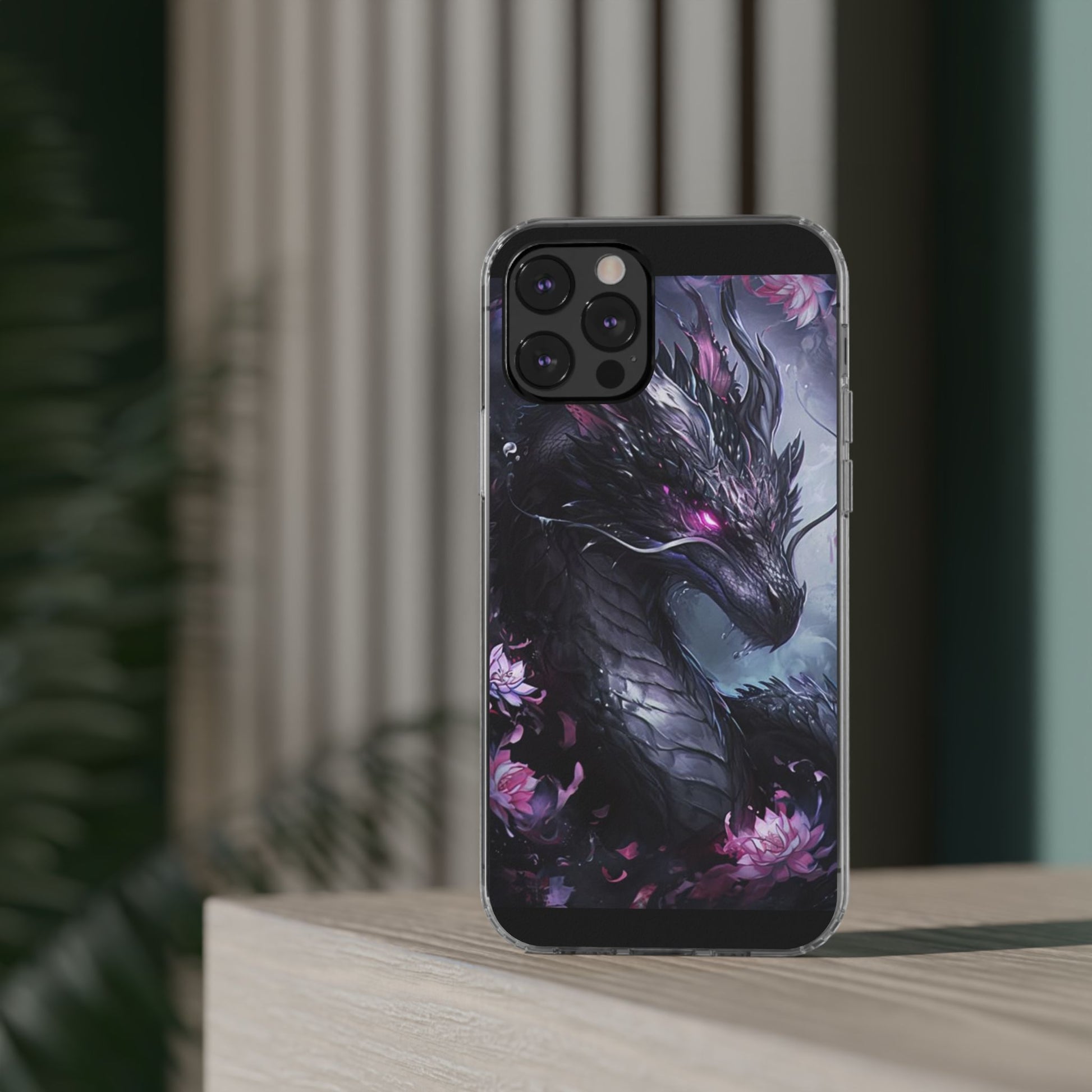 Phone Cases, Purple Dragon Design, iPhone Samsung Case, Protective Cover, Unique