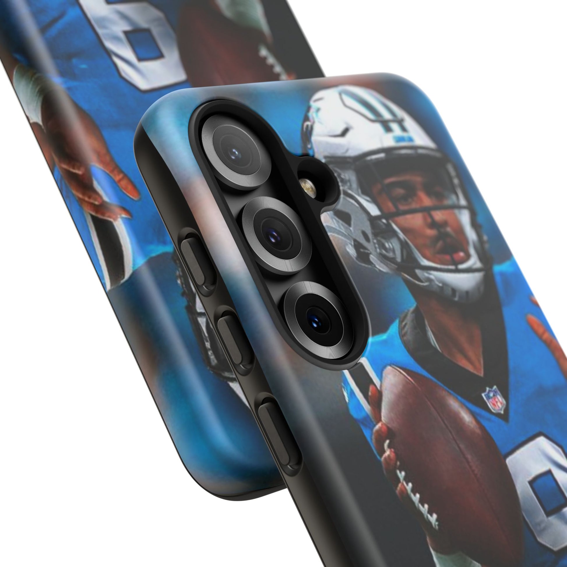 Carolina Panthers Bryce Young Football Tough Cases for iPhones, Samsung, and Pixel