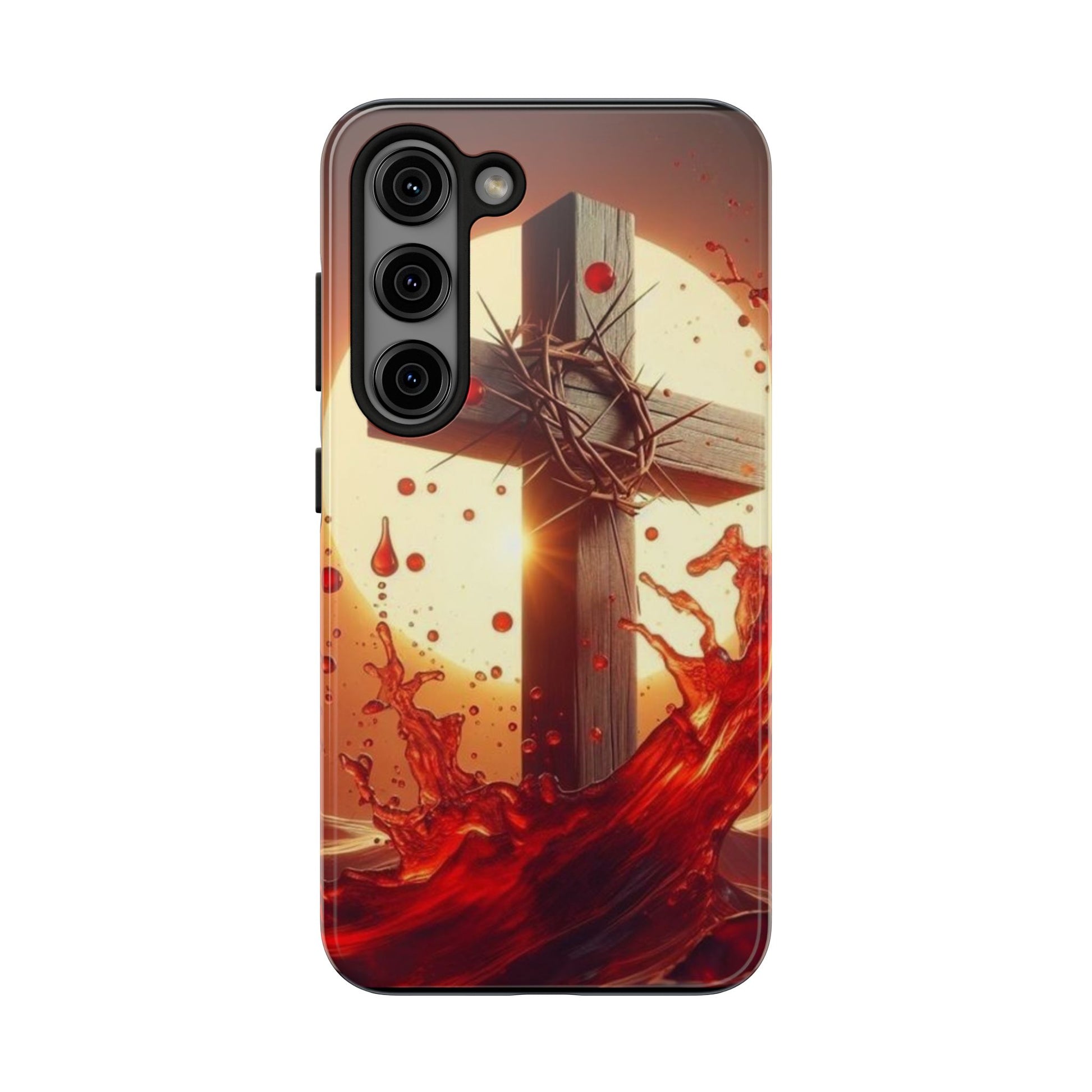 Blood of Christ Christian Theme Phone Cases for iPhones & Samsung Phones