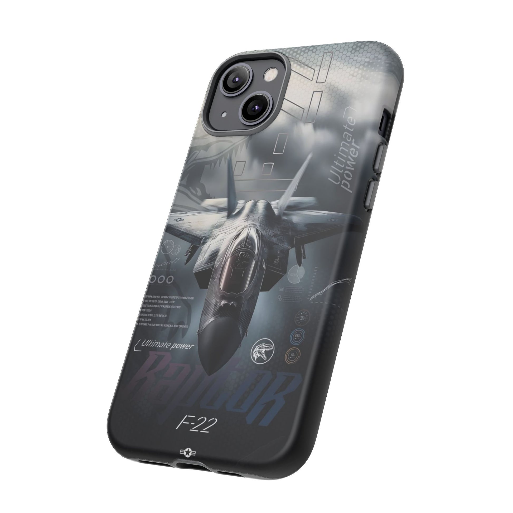 F-22 Raptor Fighter Jet Tough Cases for iPhones, Samsung, and Pixel
