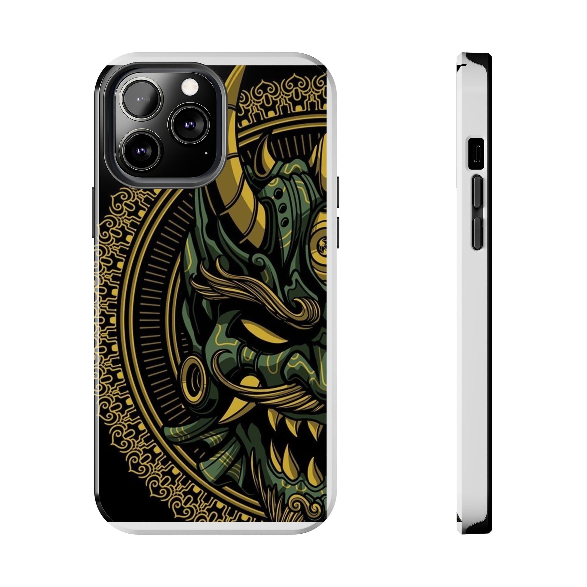 Kabuki Mask Theme Phone Cases for Iphones & Samsung Durable