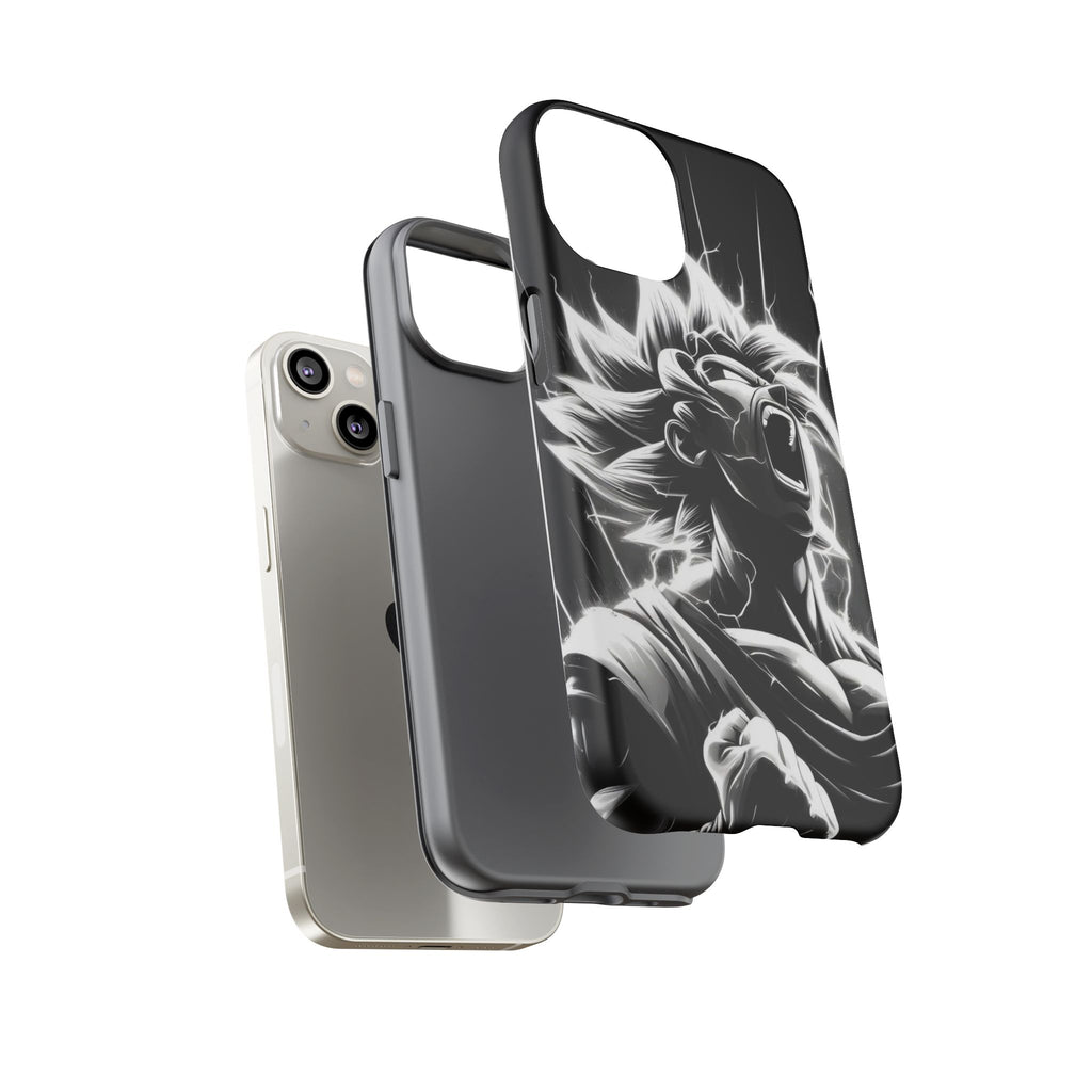 Anime Saiyan Rage Dragon ball Z Tough Cases for iPhones, Samsung, and Pixel