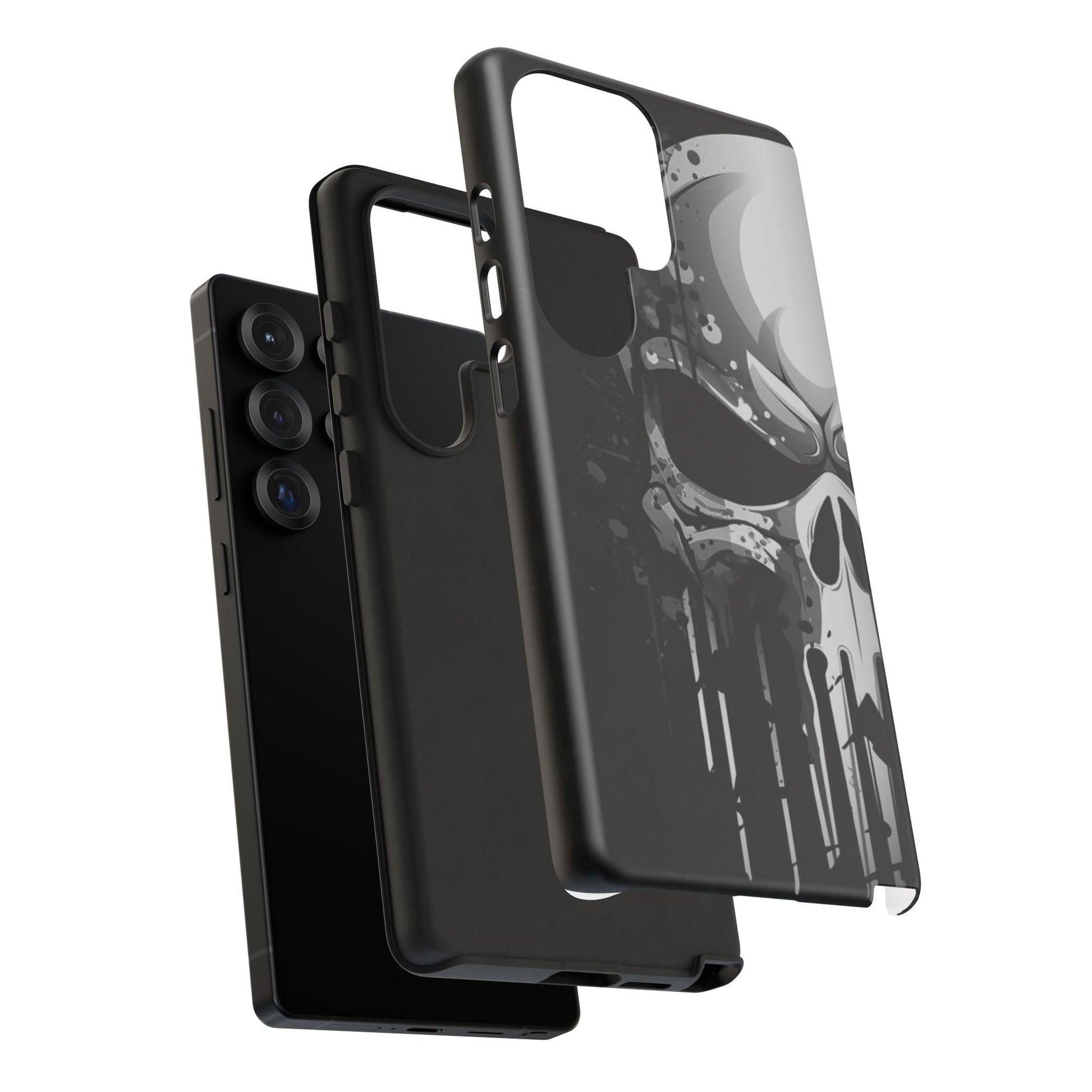 Punisher Skull Tough Cases for iPhones, Samsung, and Pixel