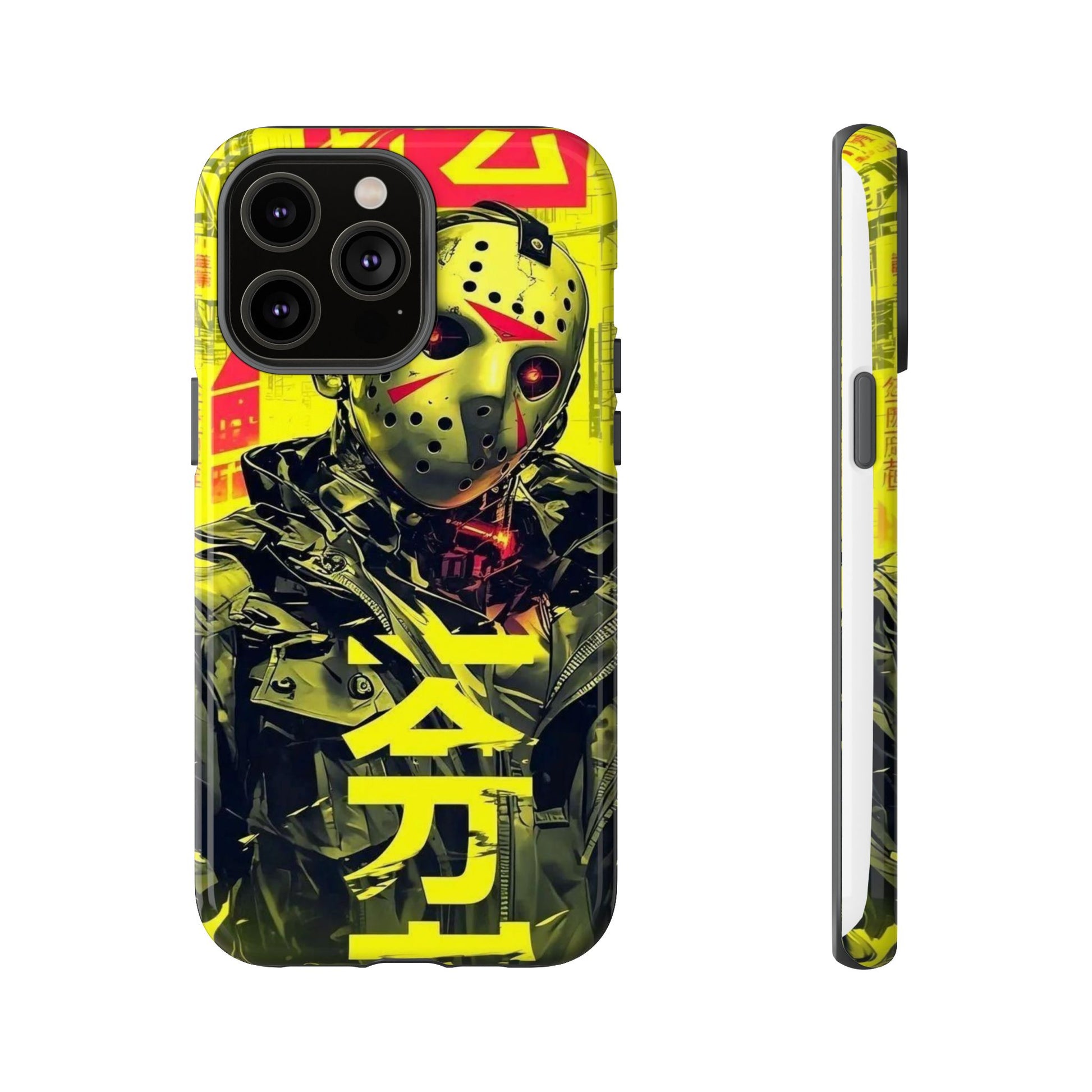 Cyberpunk X Jason Voorhees Tough Cases for iPhones, Samsung, and Pixel