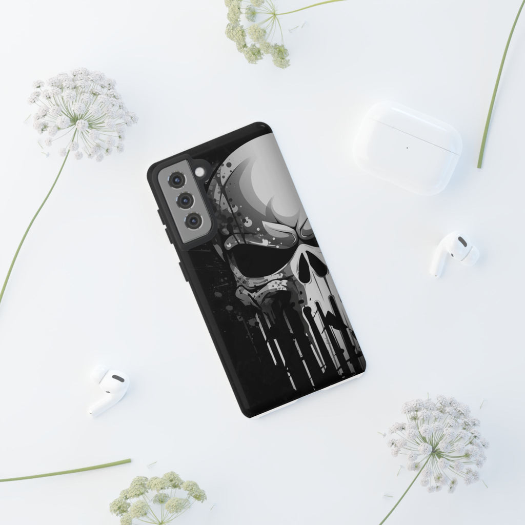 Punisher Skull Tough Cases for iPhones, Samsung, and Pixel