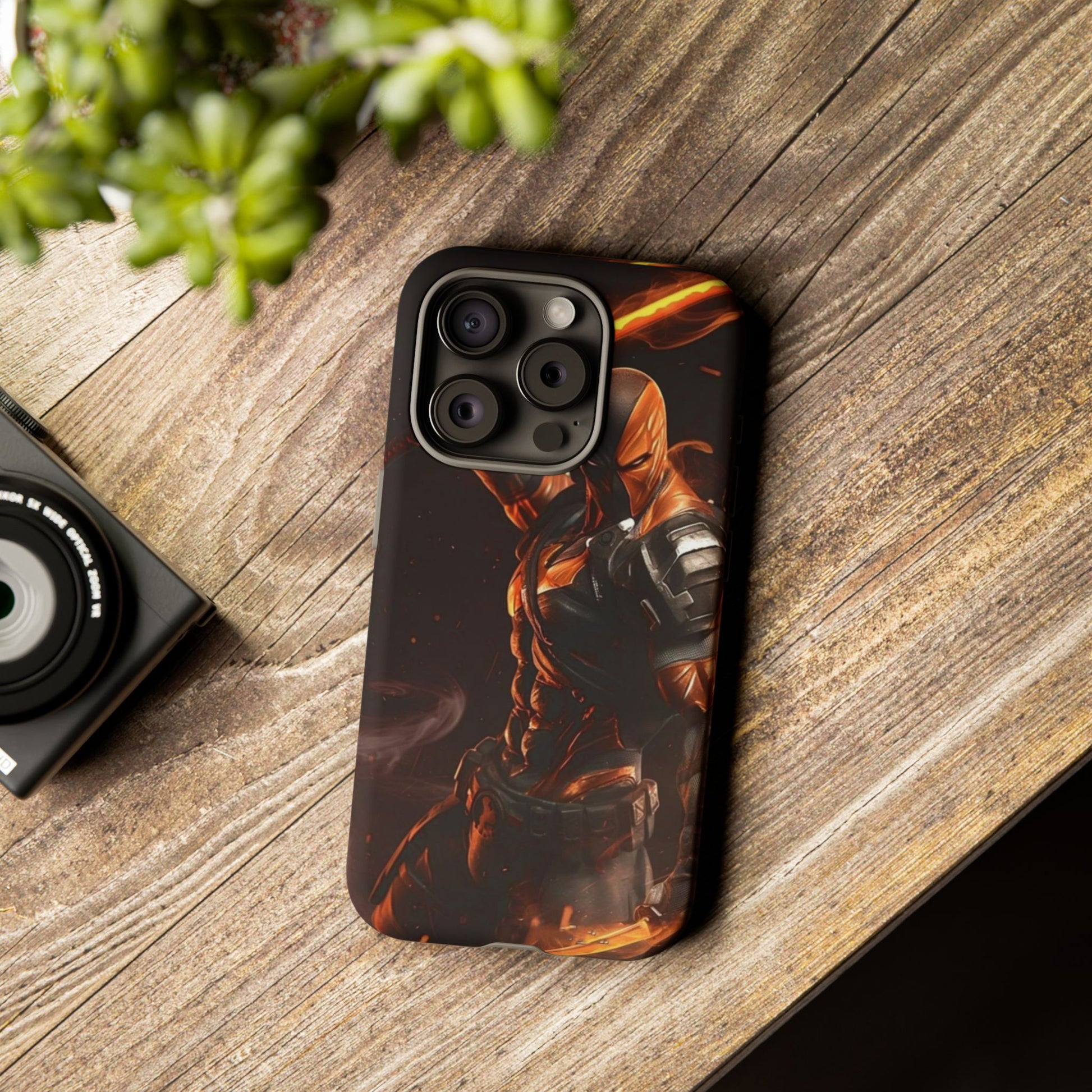 DC Comics Death Stroke Tough Cases for iPhones, Samsung, and Pixel