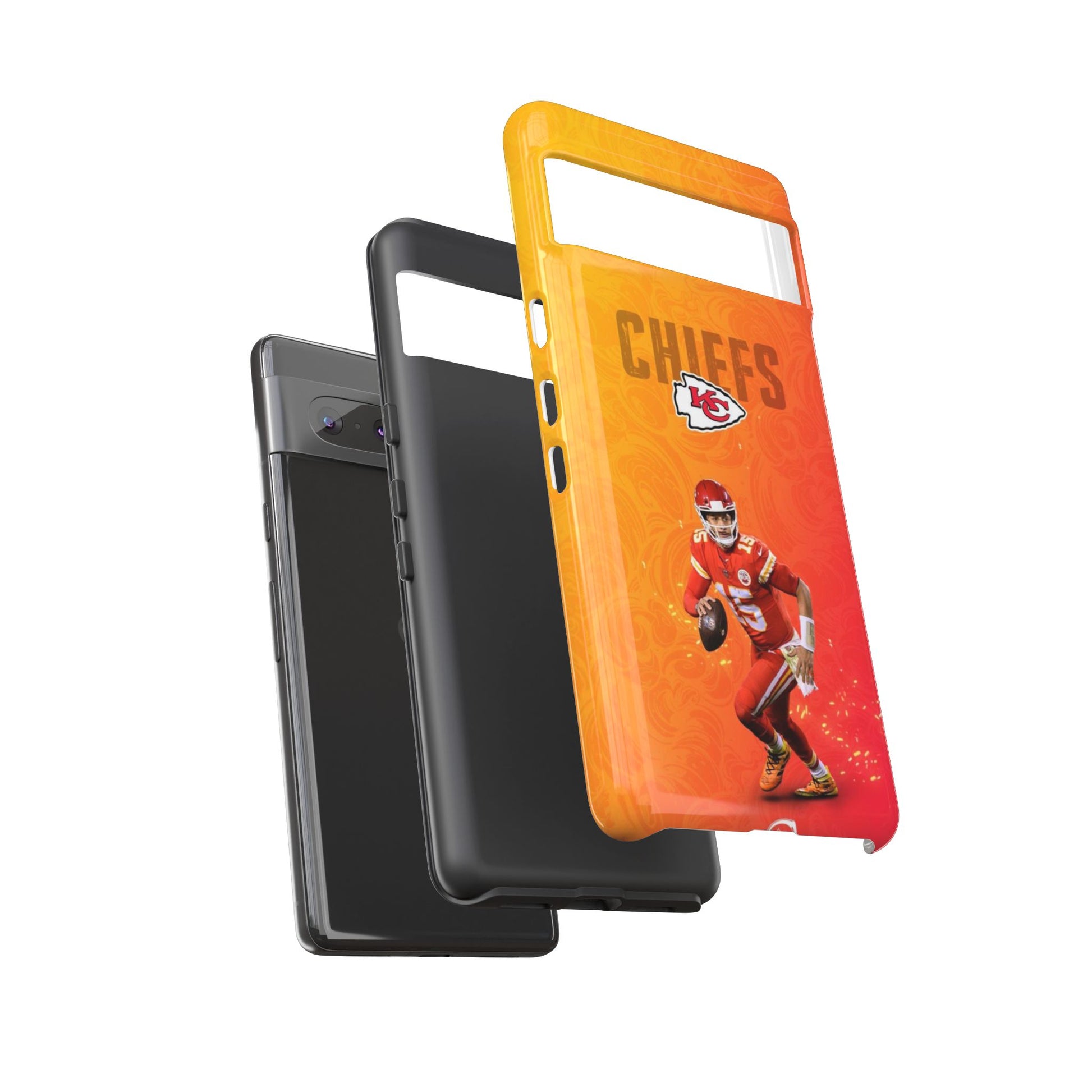 Kansas City Chiefs Patrick Mahomes Football Tough Cases for iPhones, Samsung, and Pixel