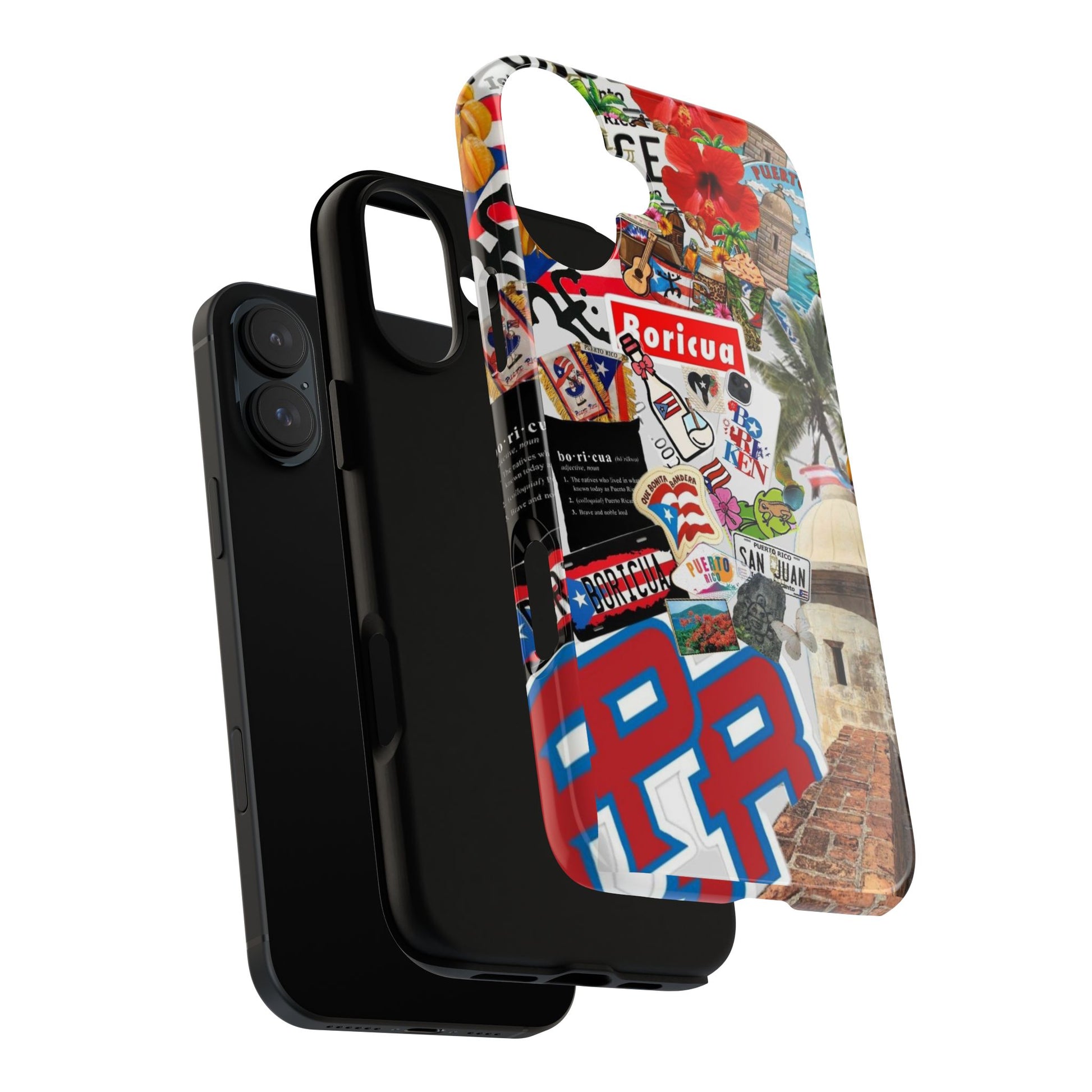 Puerto Rico Boricua Art Tough Cases for iPhones, Samsung, and Pixel