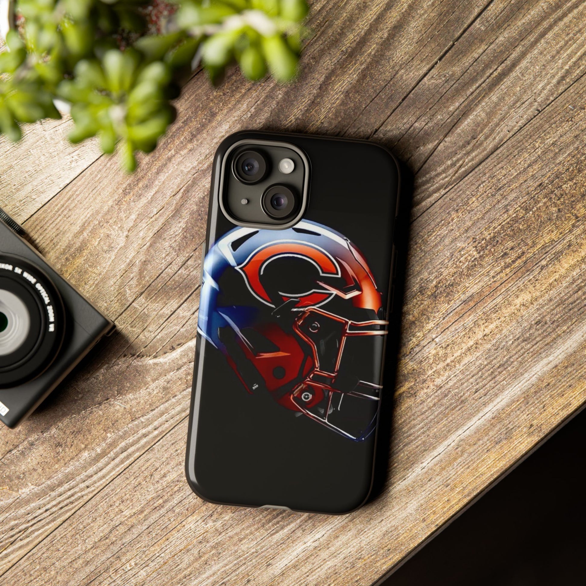 Football Helmet Chicago Bears Phone Case, Tough Cases for iPhones, Samsung, and Pixel