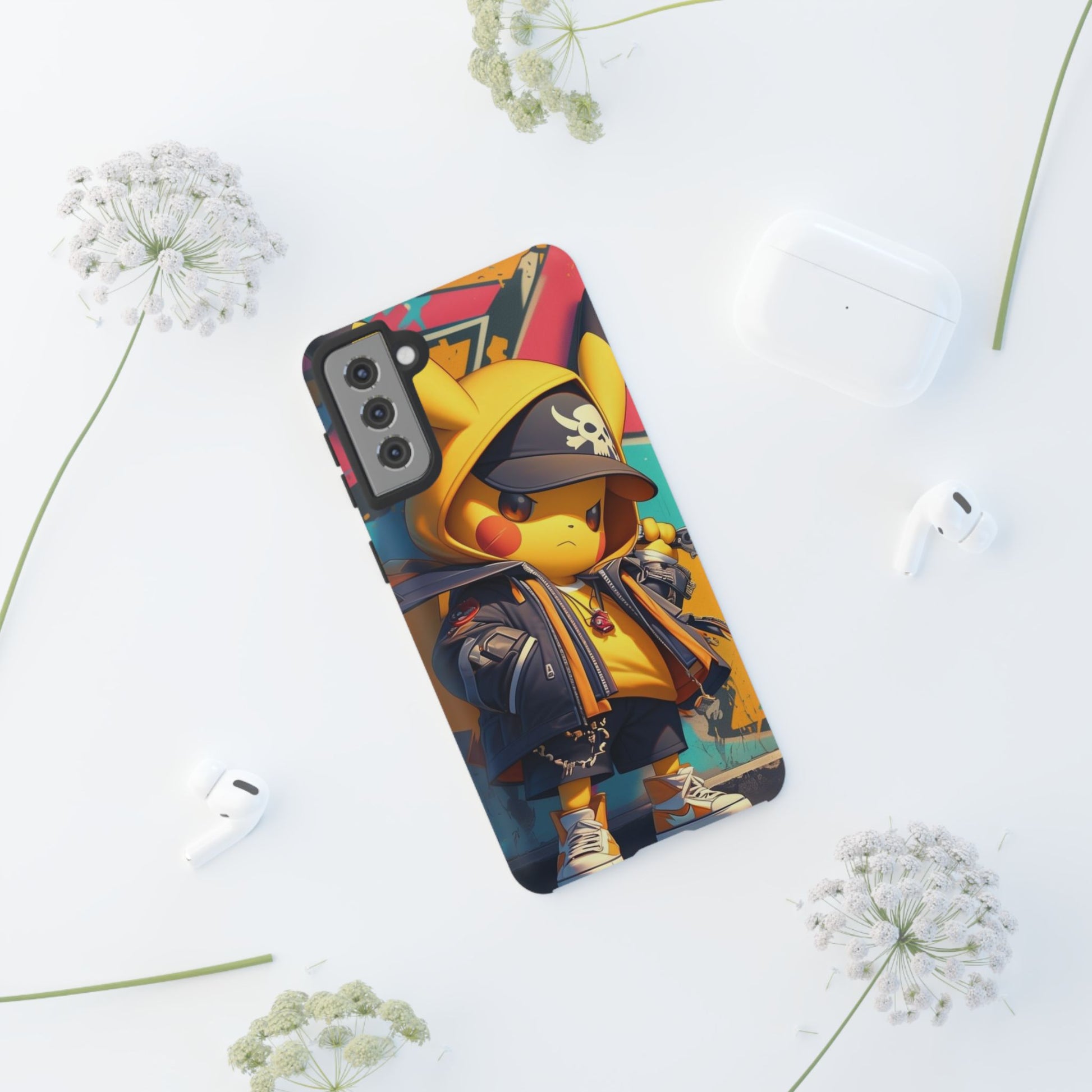 Cute Poke Bear Phone Case, Tough Cases for iPhones, Samsung, and Pixel