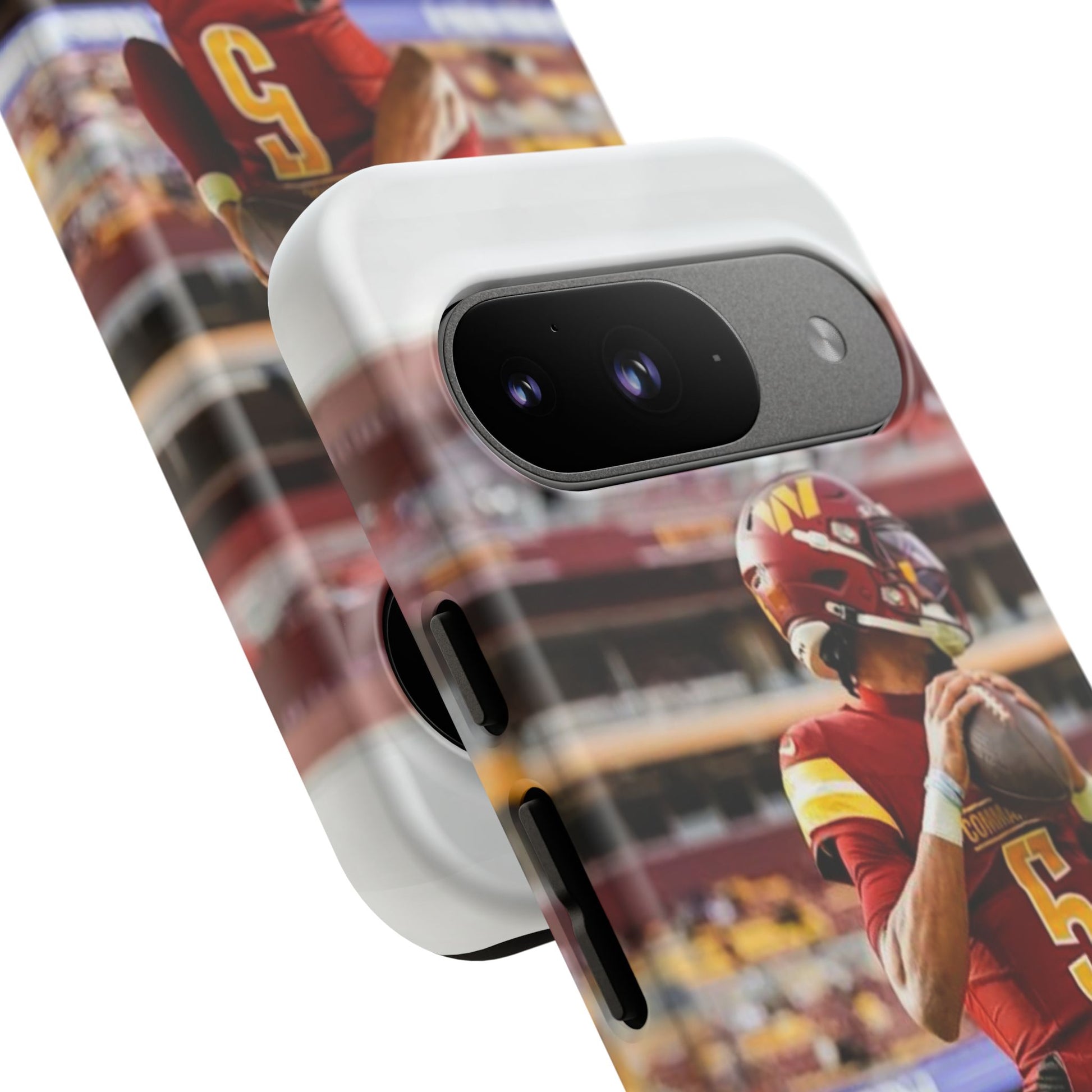 Jayden Daniels Washington Football Tough Cases for iPhones, Samsung, and Pixel