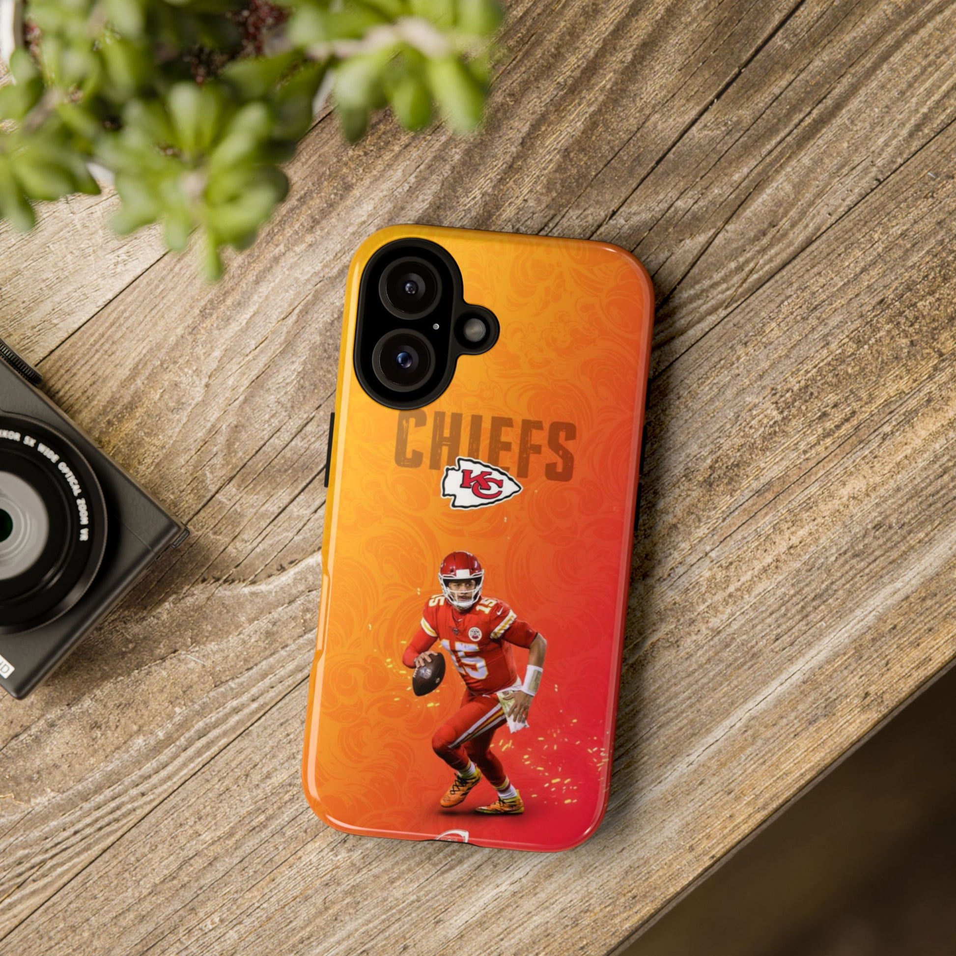 Kansas City Chiefs Patrick Mahomes Football Tough Cases for iPhones, Samsung, and Pixel