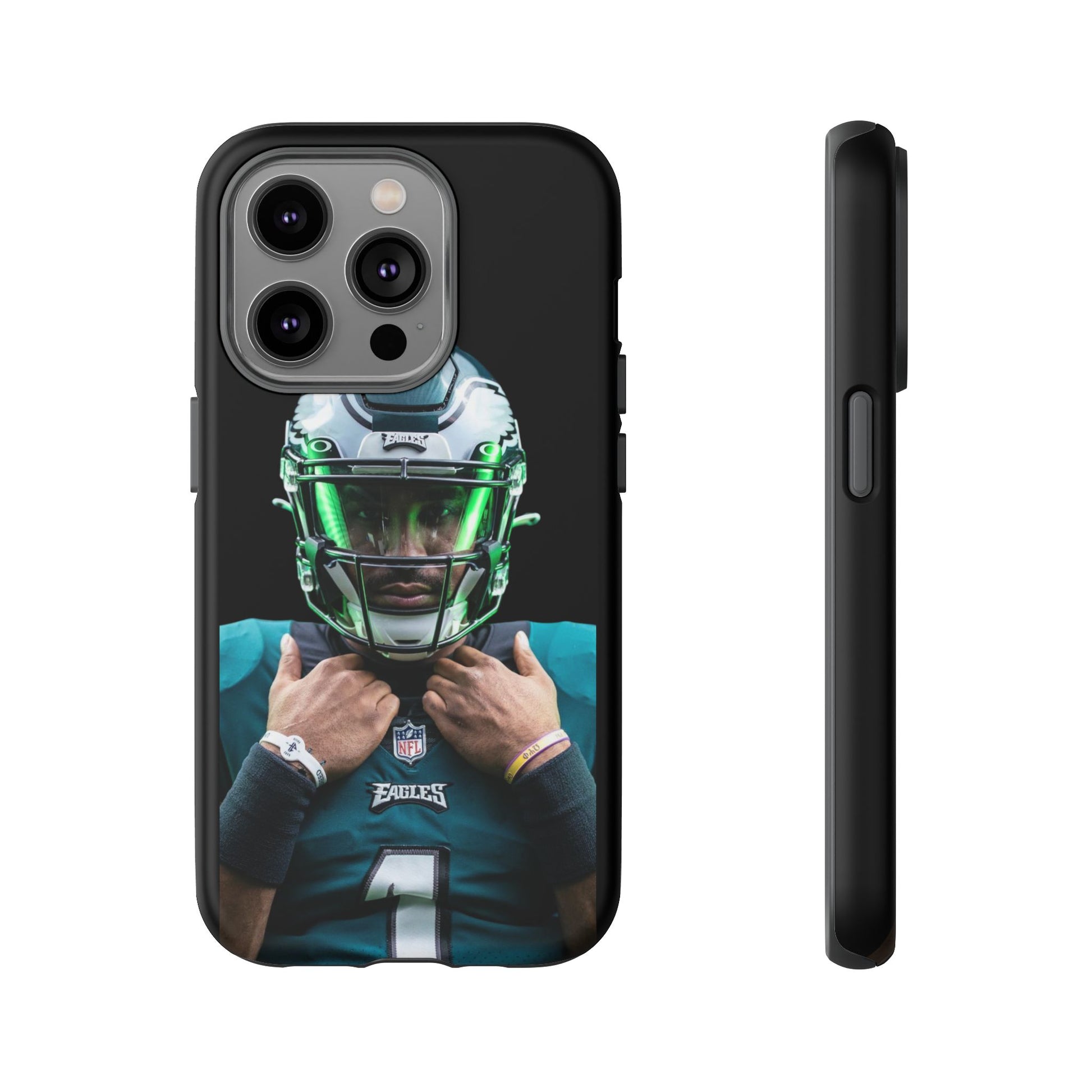 Eagles Football Jalen Hurts Tough Cases for iPhones, Samsung, and Pixel