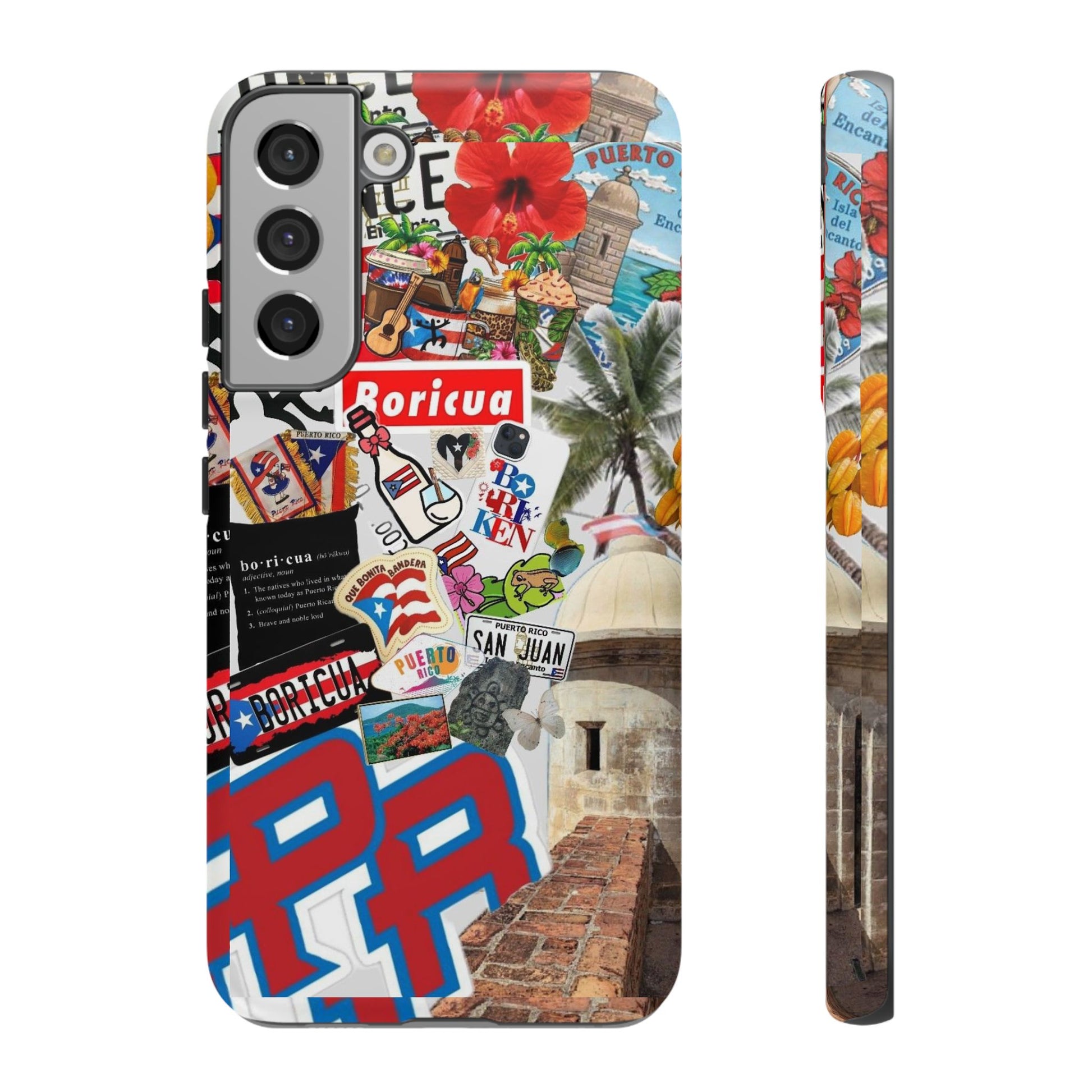 Puerto Rico Boricua Art Tough Cases for iPhones, Samsung, and Pixel