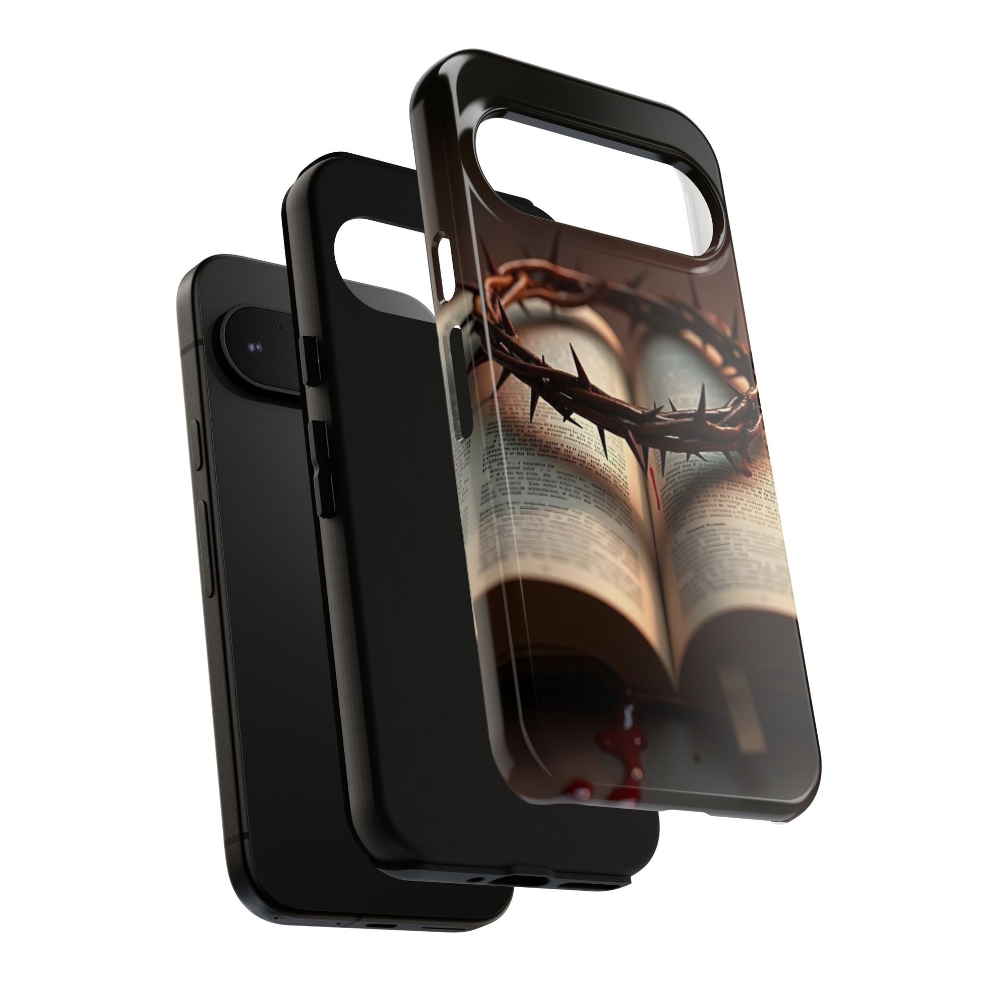 Crown of Thorns and Bible Christian Tough Cases for iPhones, Samsung, and Pixel
