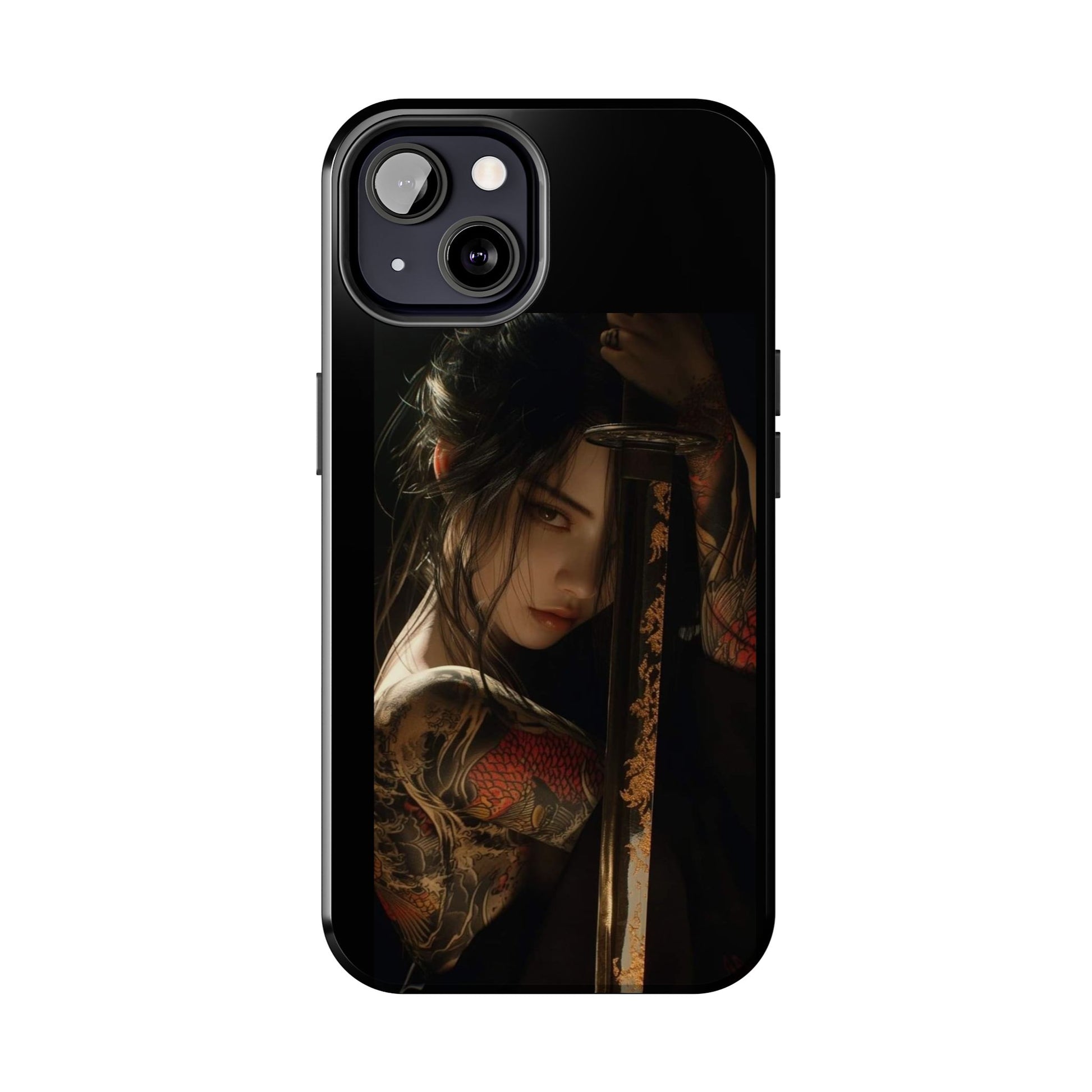 Samurai Female Warrior Design Phone Cases for iPhone & Samsung Galaxy Phones