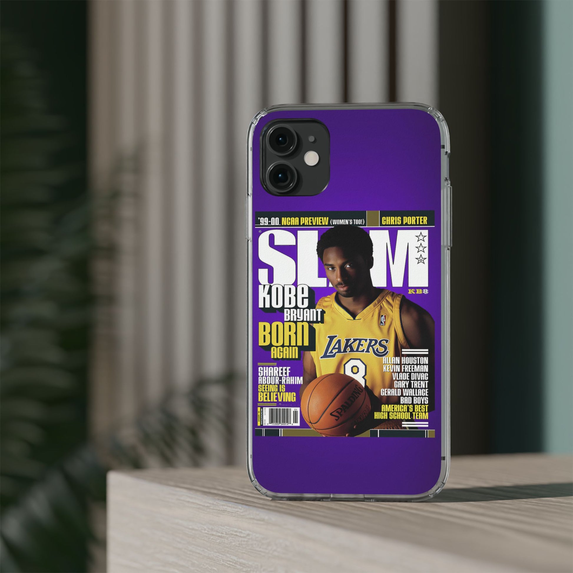 SLAM Cover Kobe Basketball Inspired design Clear Phone Cases