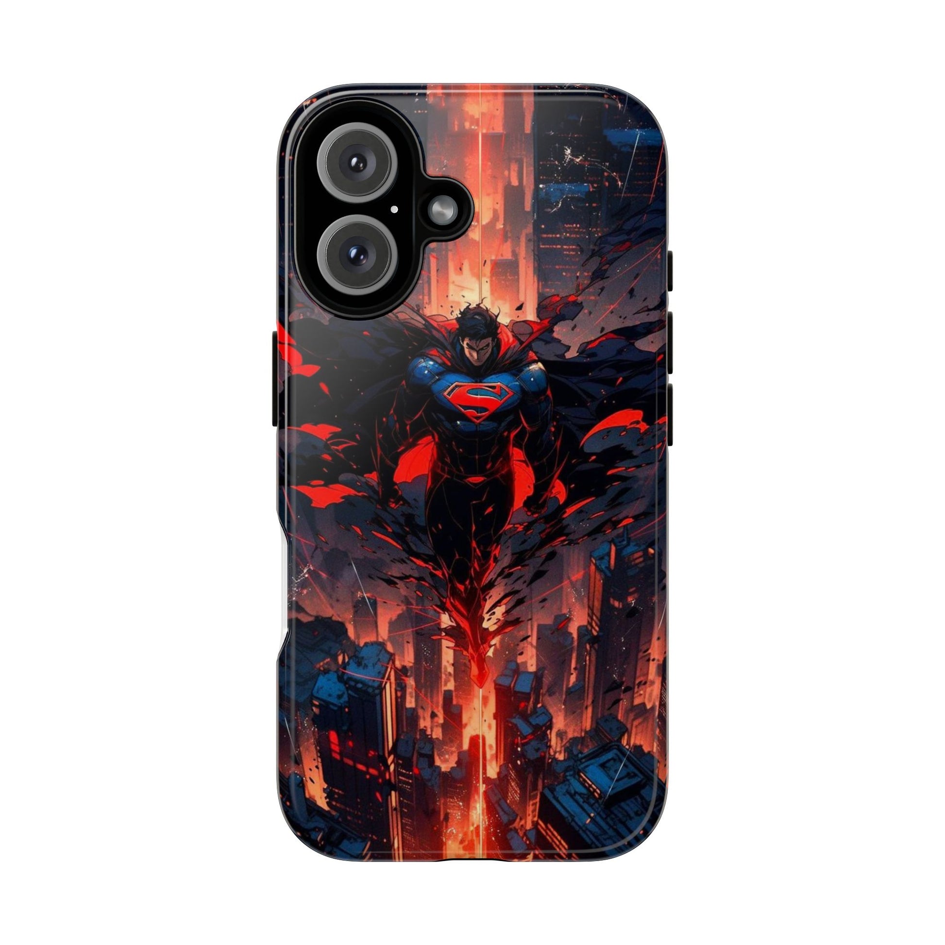 Anime Superman Tough Cases for iPhones, Samsung, and Pixel