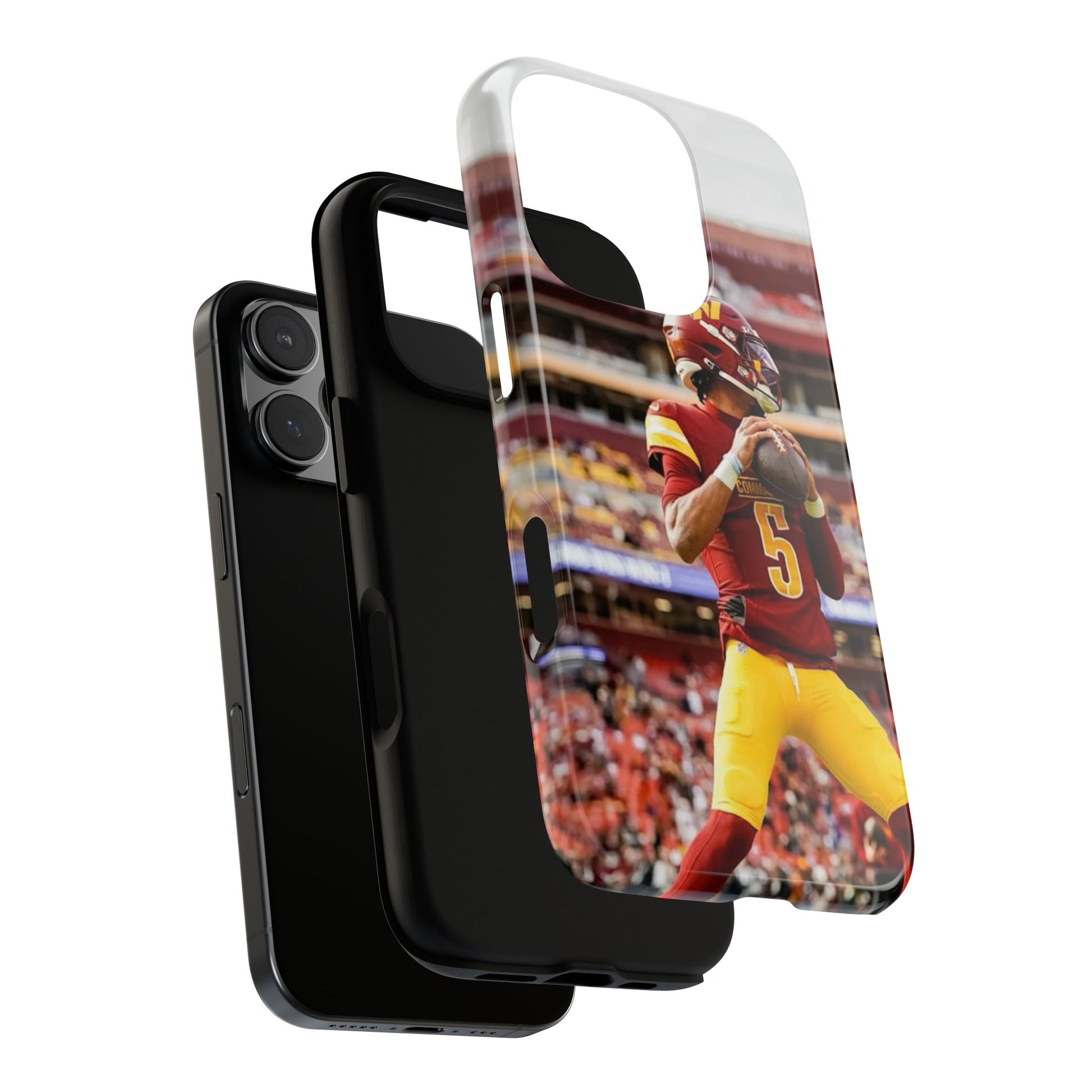 Jayden Daniels Washington Football Tough Cases for iPhones, Samsung, and Pixel