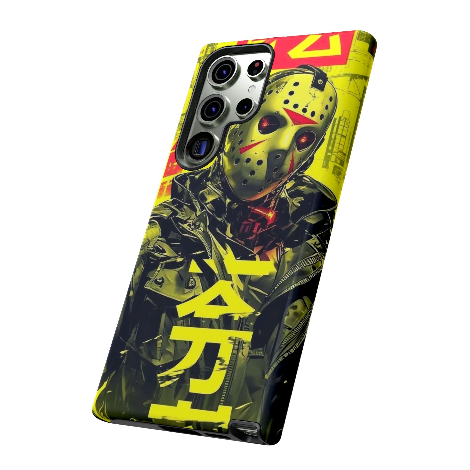Cyberpunk X Jason Voorhees Tough Cases for iPhones, Samsung, and Pixel