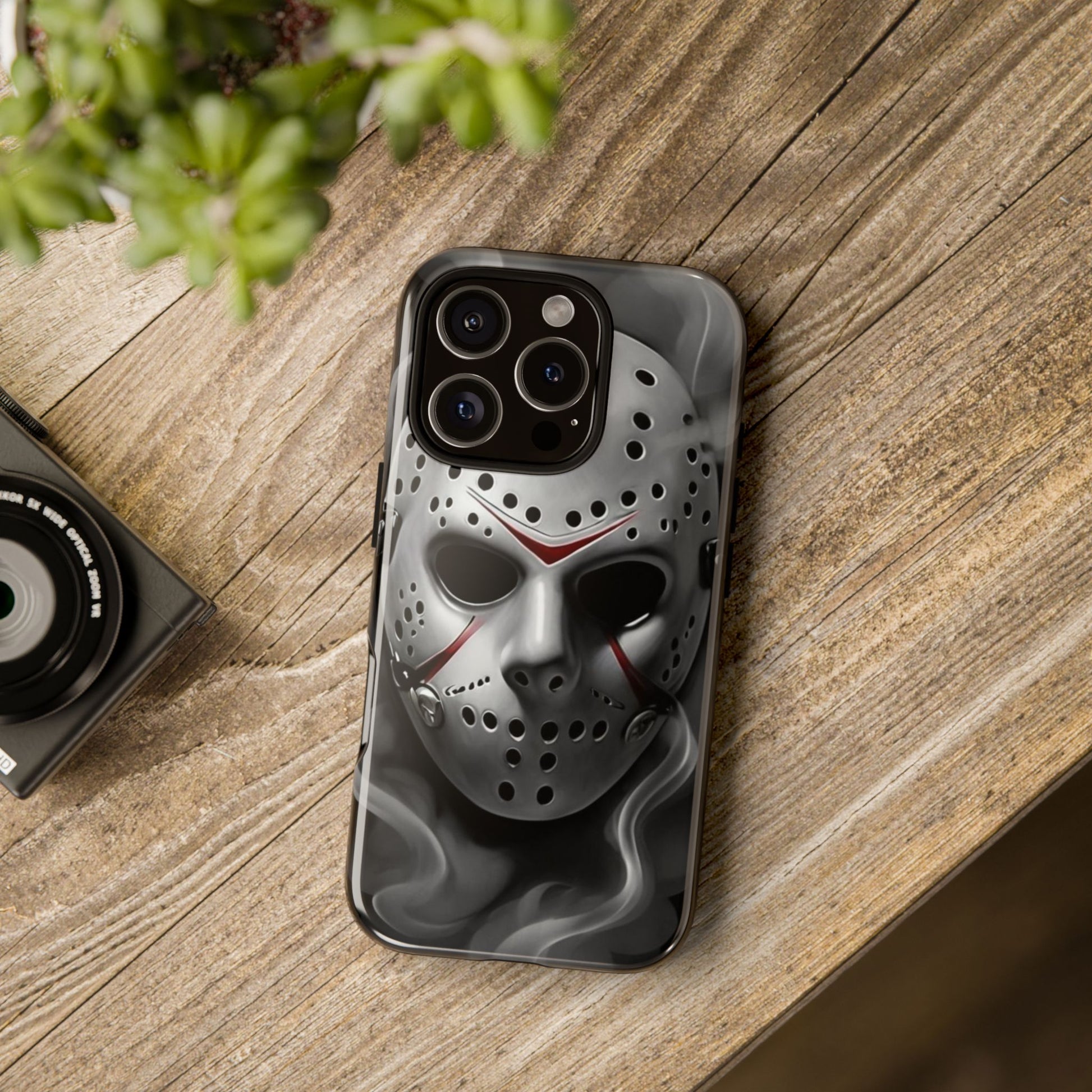 Friday the 13th Jason's Mask Tough Cases for iPhones, Samsung, and Pixel