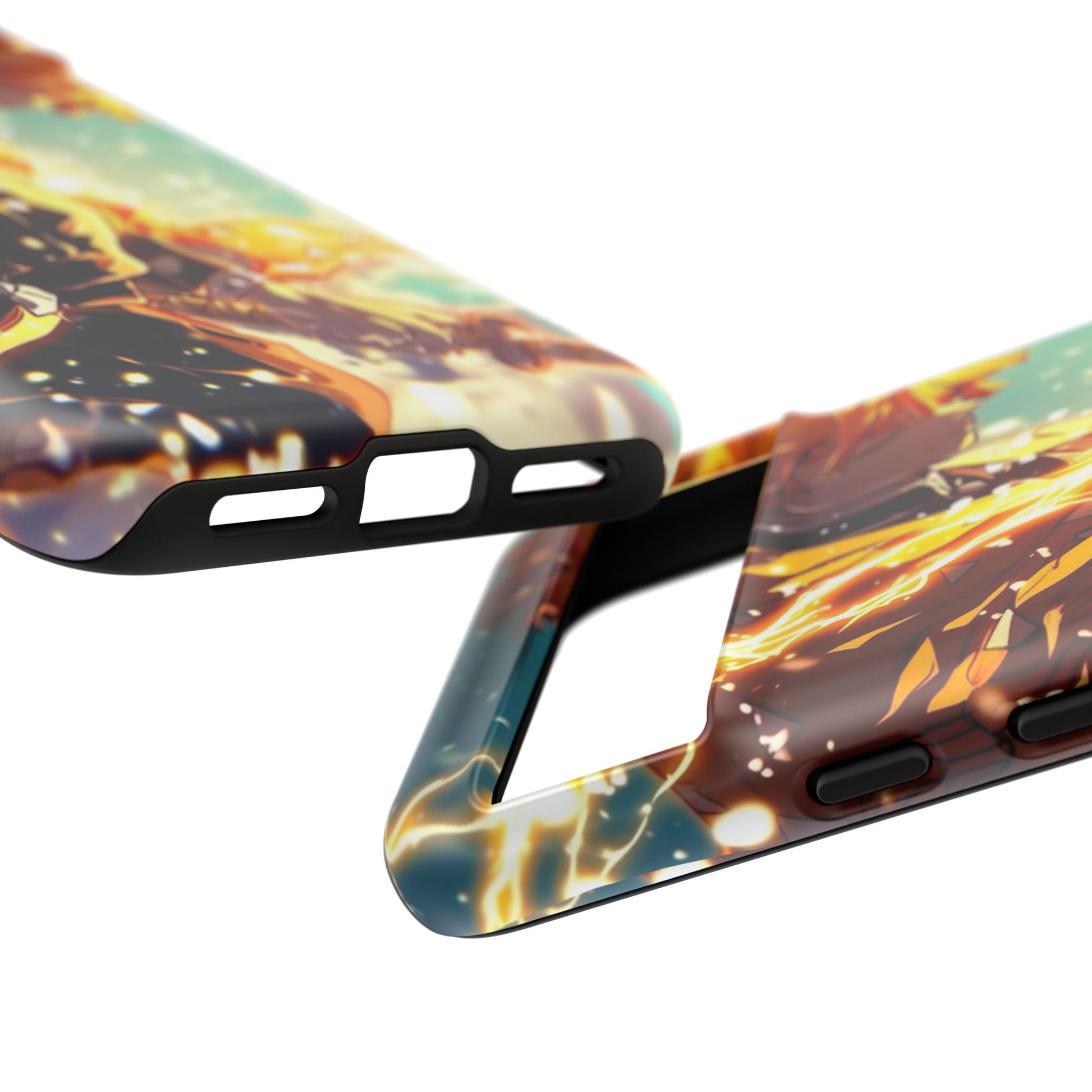 Demon Slayer Zenitsu Anime Theme Phone Case, Tough Cases for iPhones, Samsung, and Pixel