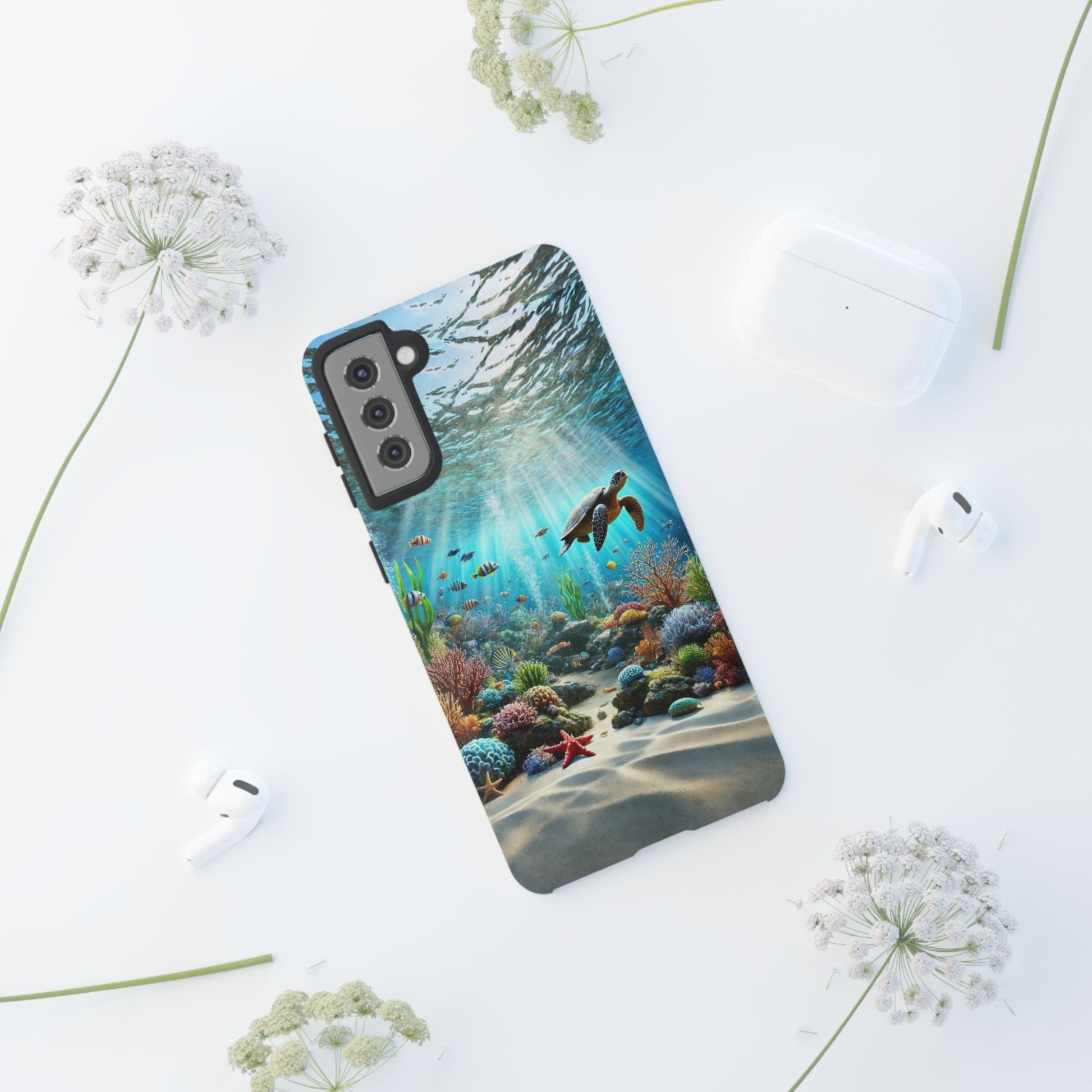 Under Sea Landscape Tough Cases for iPhones, Samsung, and Pixel