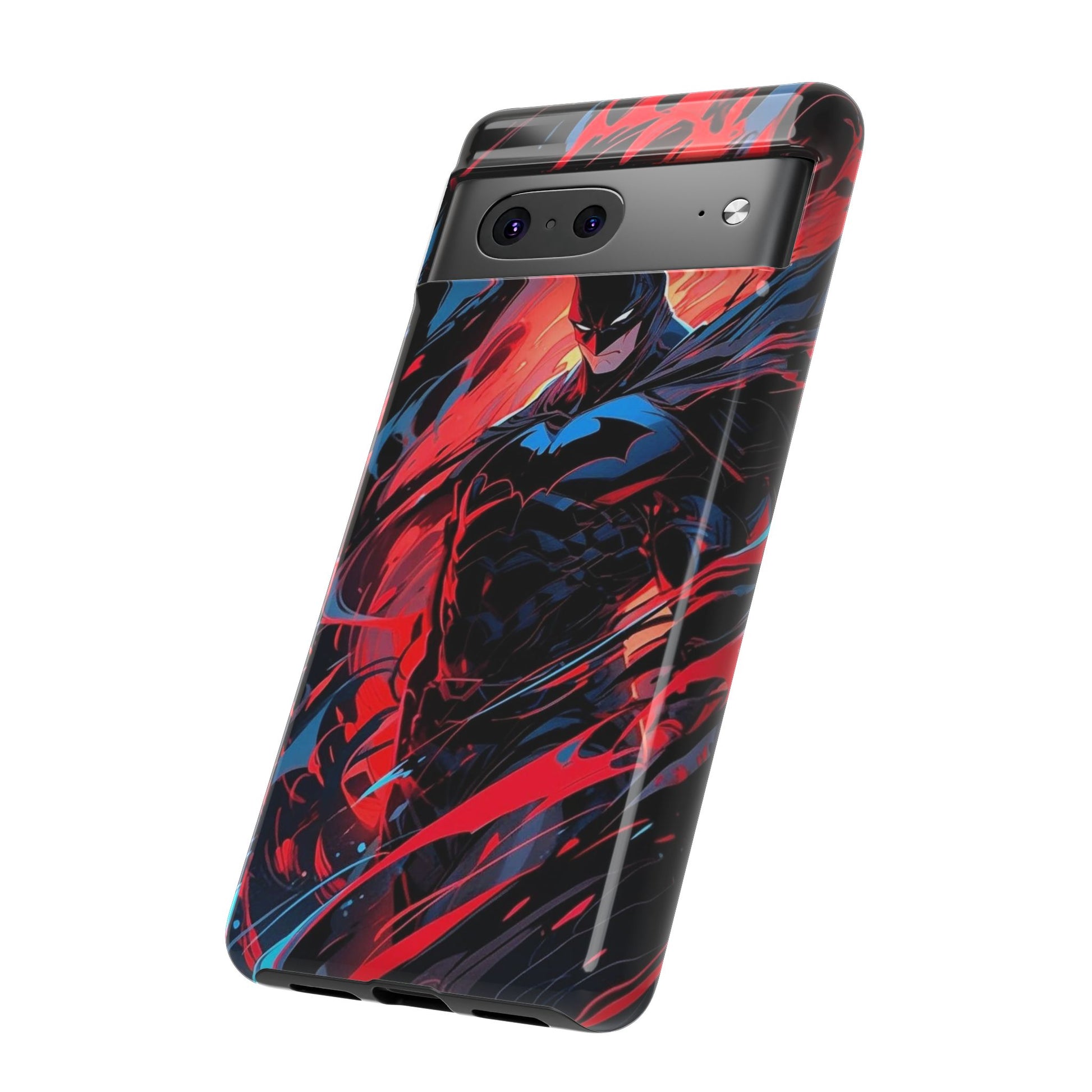 The Dark Knight Batman Art Tough Cases for iPhones, Samsung, and Pixel