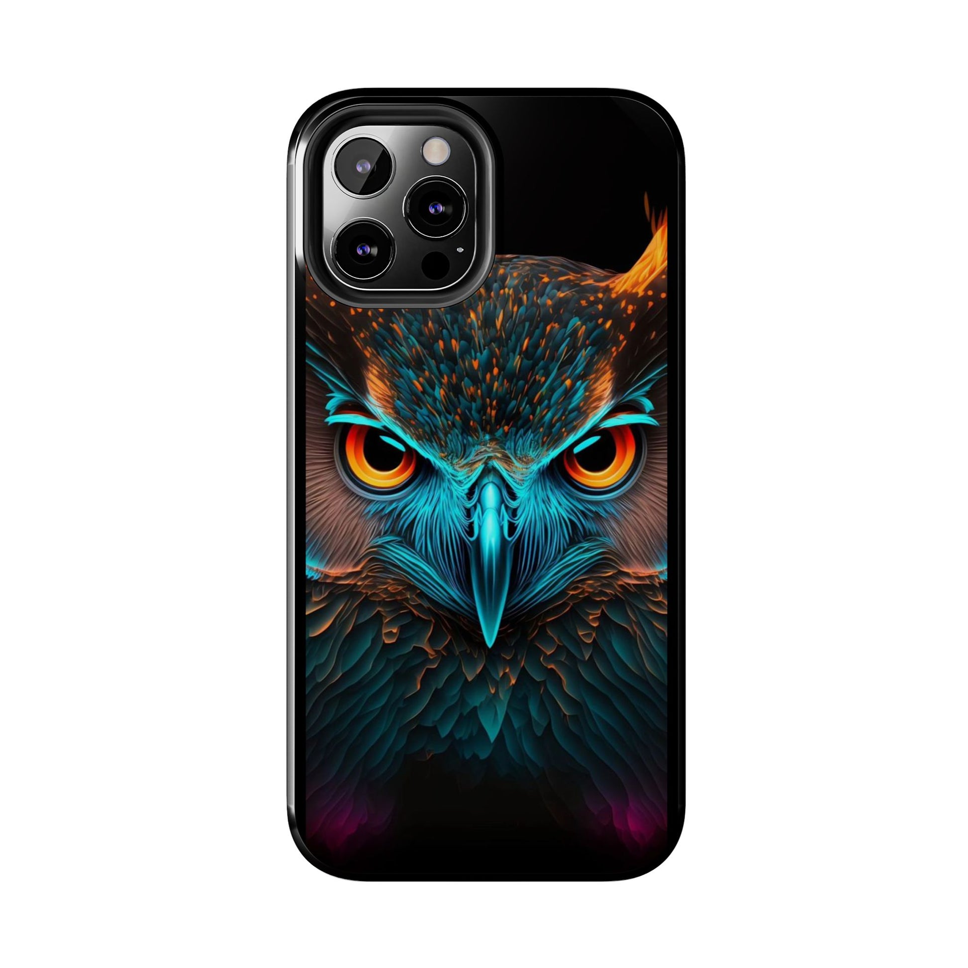 Neon Owl Theme Phone Cases for iPhones & Samsung Phones