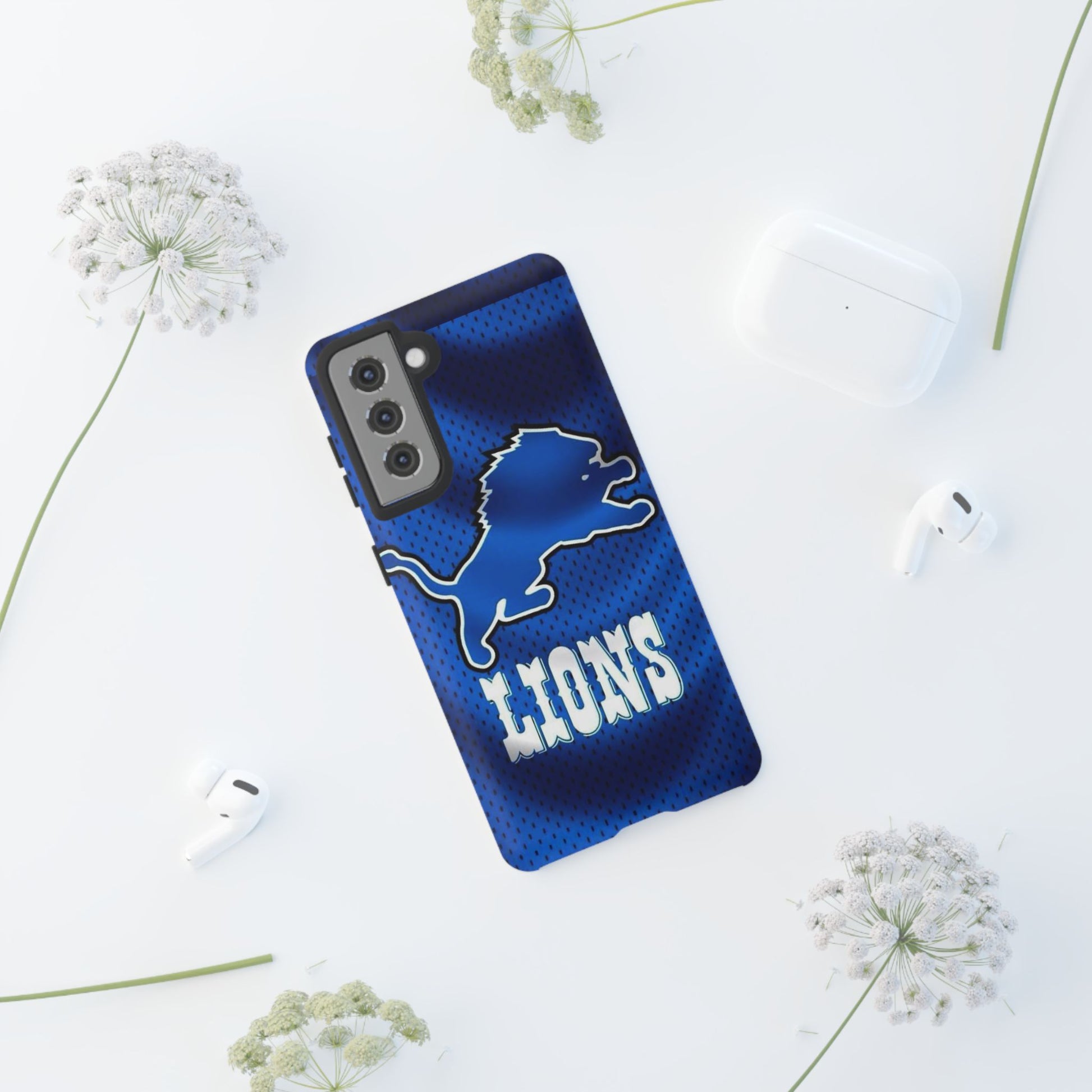 Detroit Lions Football Jersey Phone Case, Tough Cases for iPhones, Samsung, and Pixel
