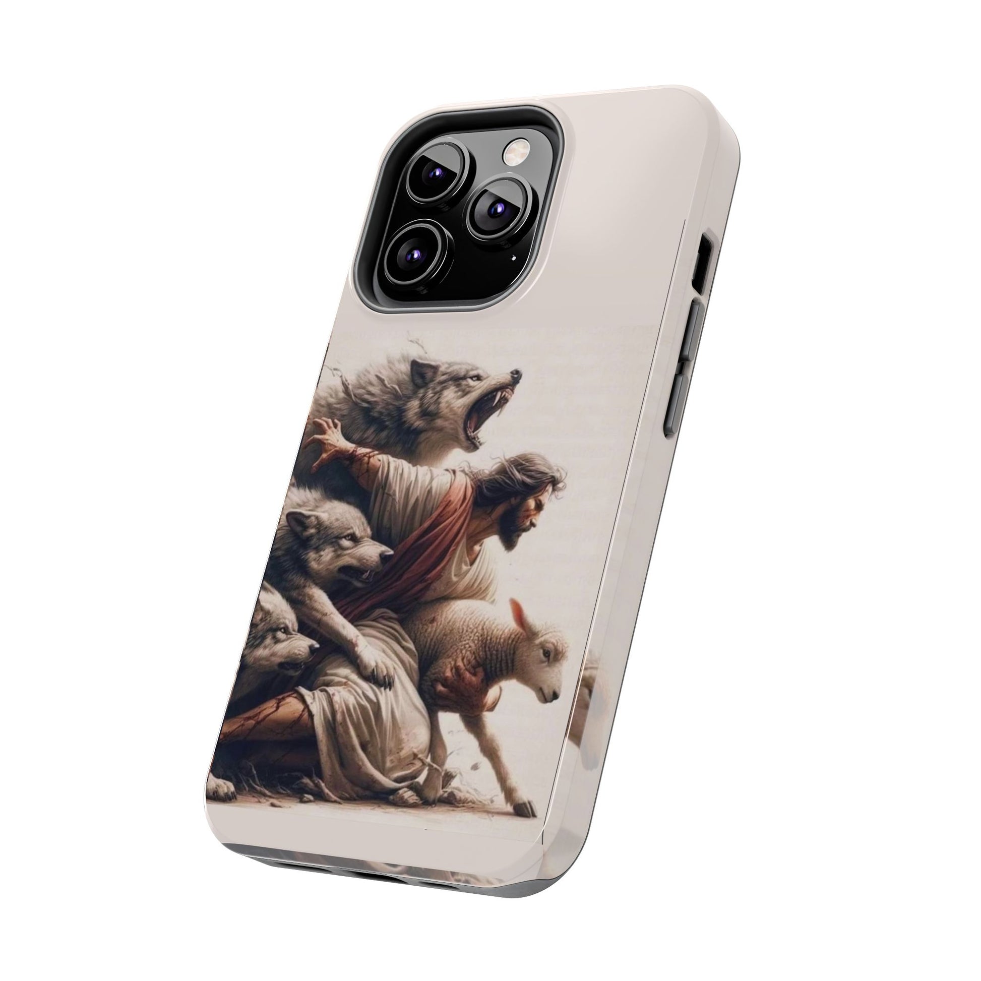 Jesus x Wolves Christian Themed Tough Phone Cases for Iphones & Samsung Phones