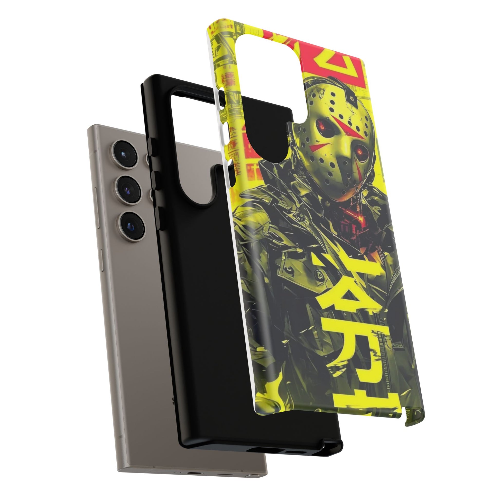 Cyberpunk X Jason Voorhees Tough Cases for iPhones, Samsung, and Pixel