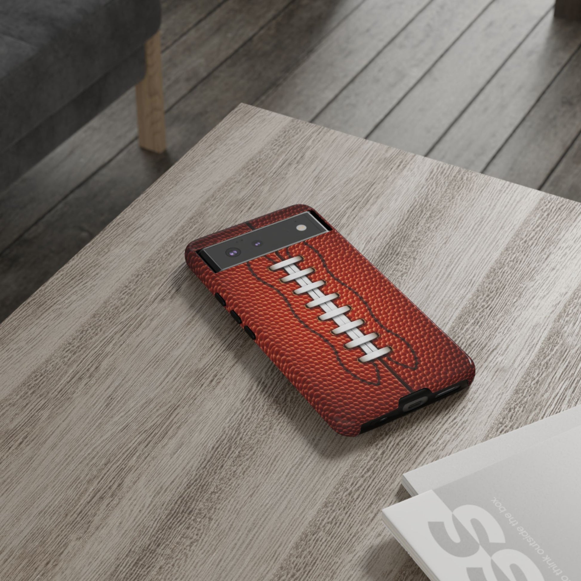 Football Pigskin Print Tough Cases for iPhones, Samsung, and Pixel