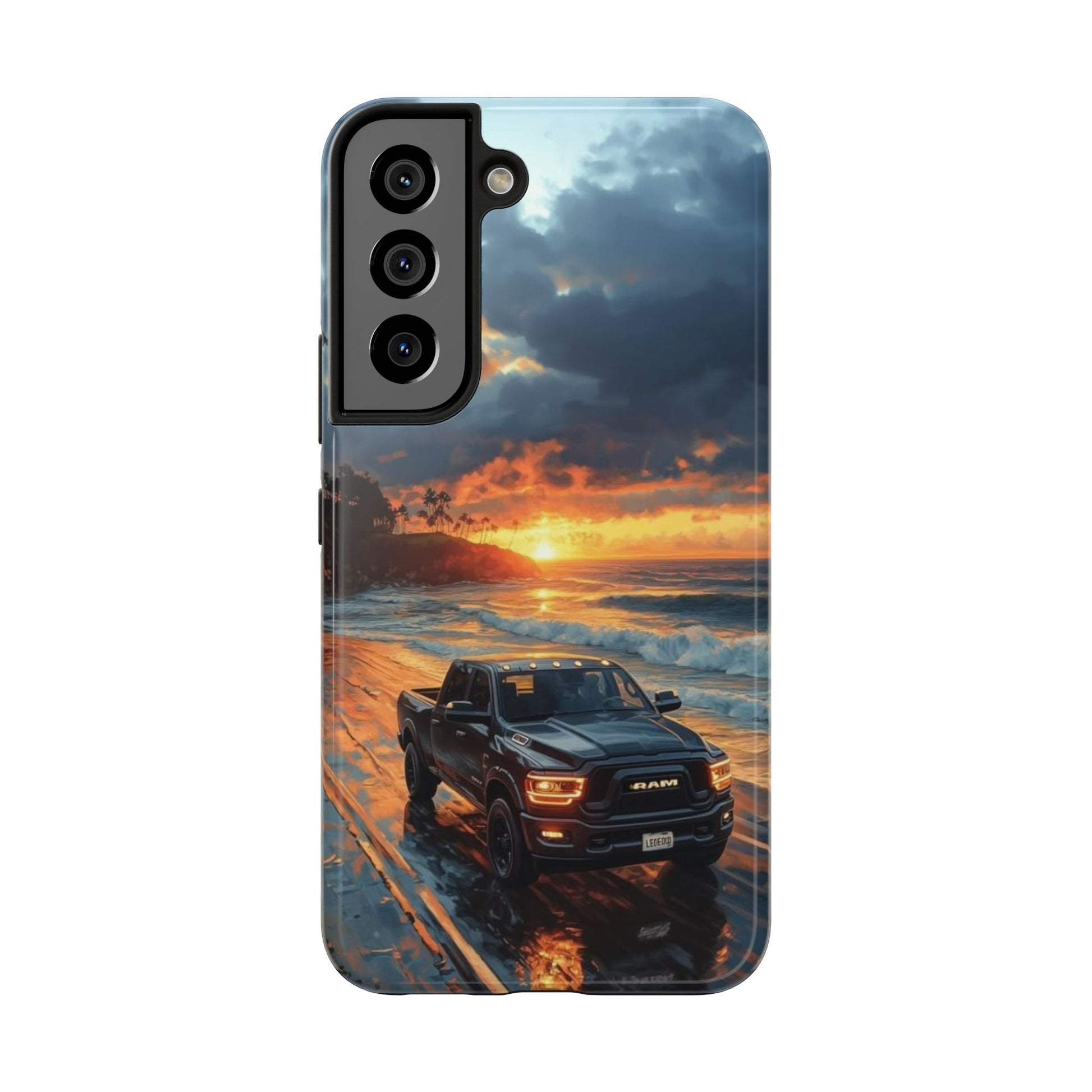 Dodge Ram Beach Phone Cases for Iphones & Samsung Phones Durable