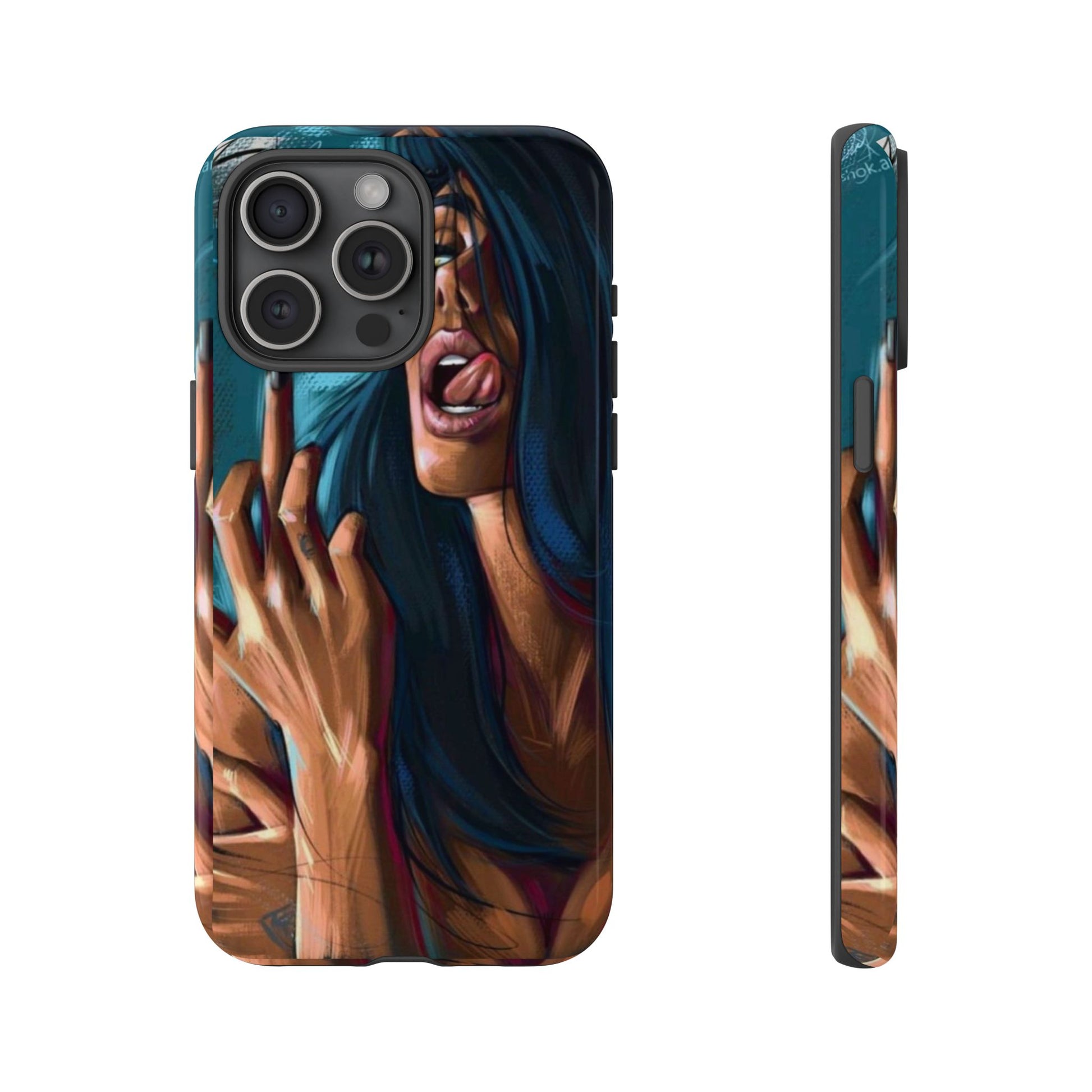 Tough Girl Theme Urban Design Cases for iPhones, Samsung, and Pixel