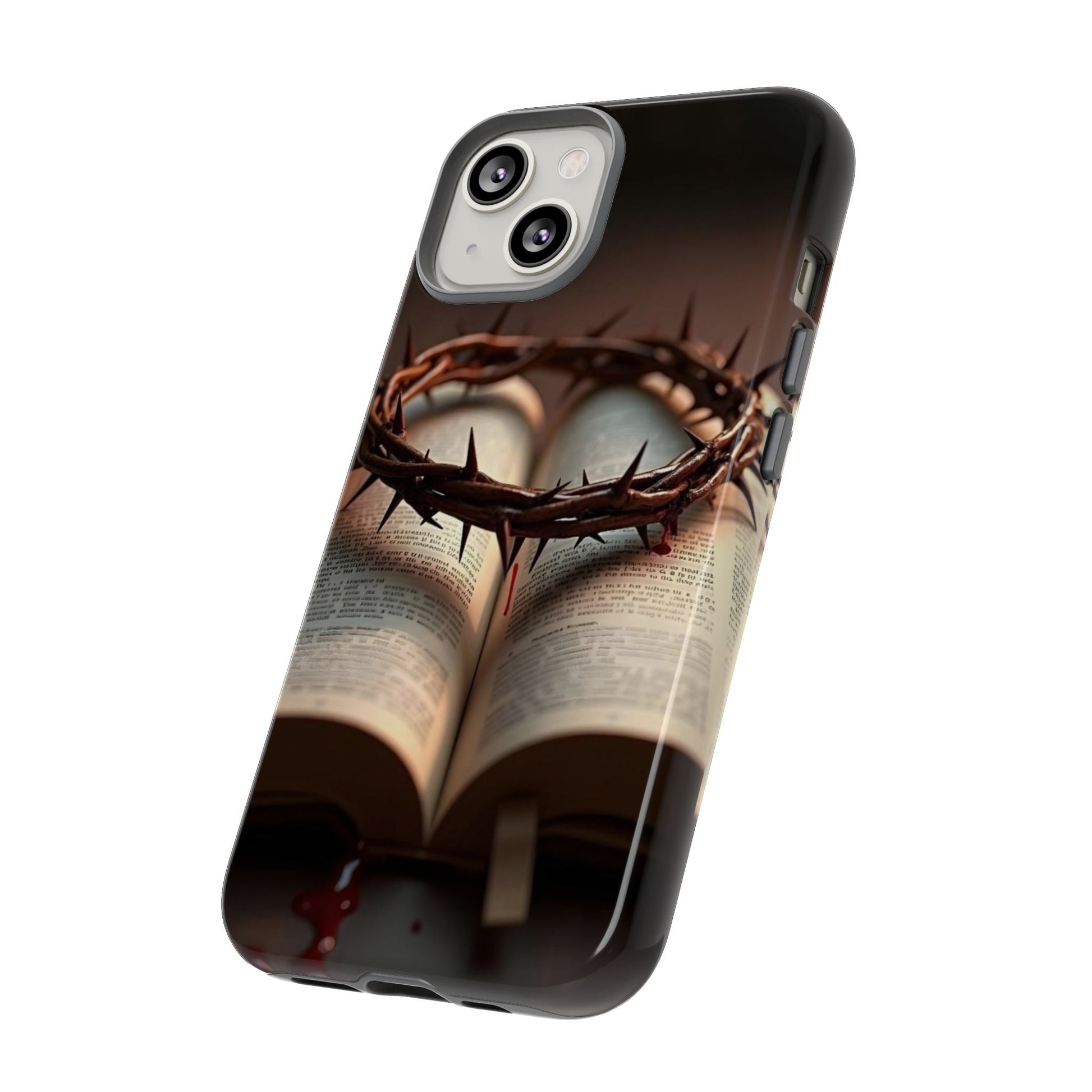 Crown of Thorns and Bible Christian Tough Cases for iPhones, Samsung, and Pixel
