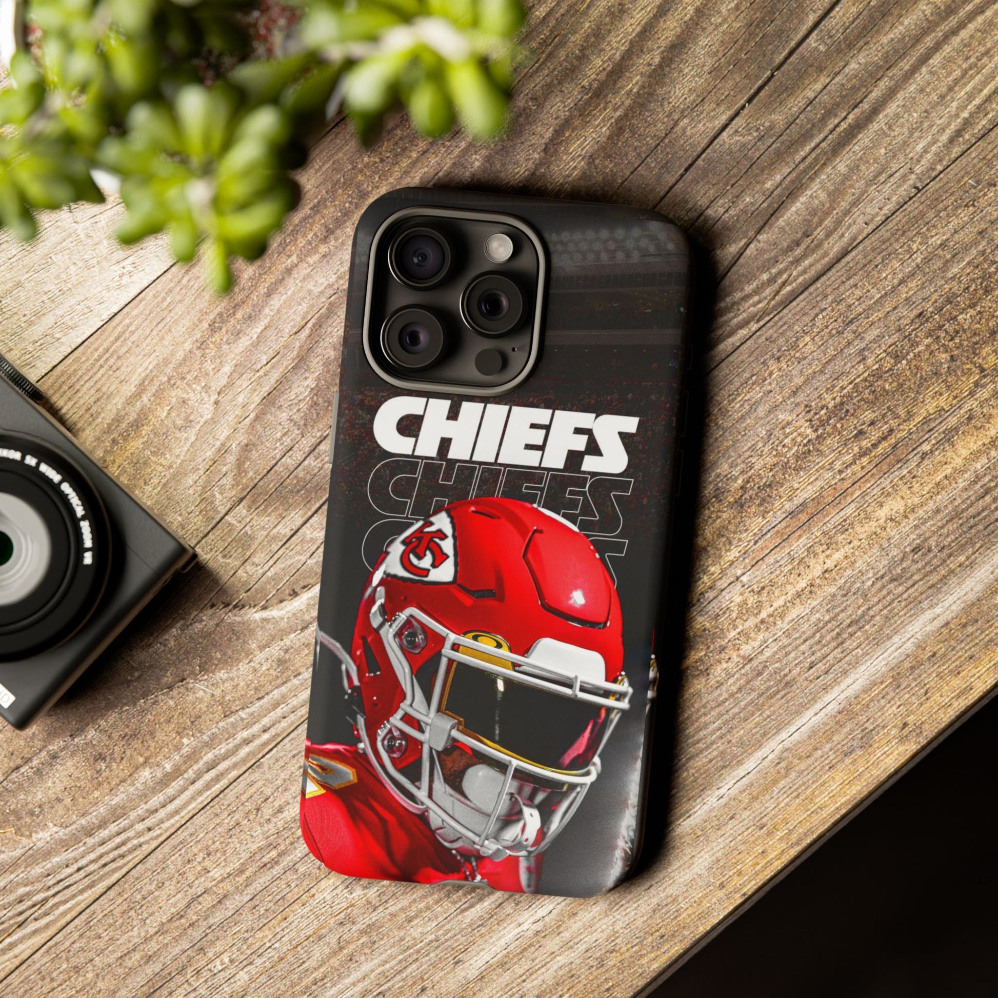 Kansas City Chiefs Football Helmet Logo Tough Cases for iPhones, Samsung, and Pixel