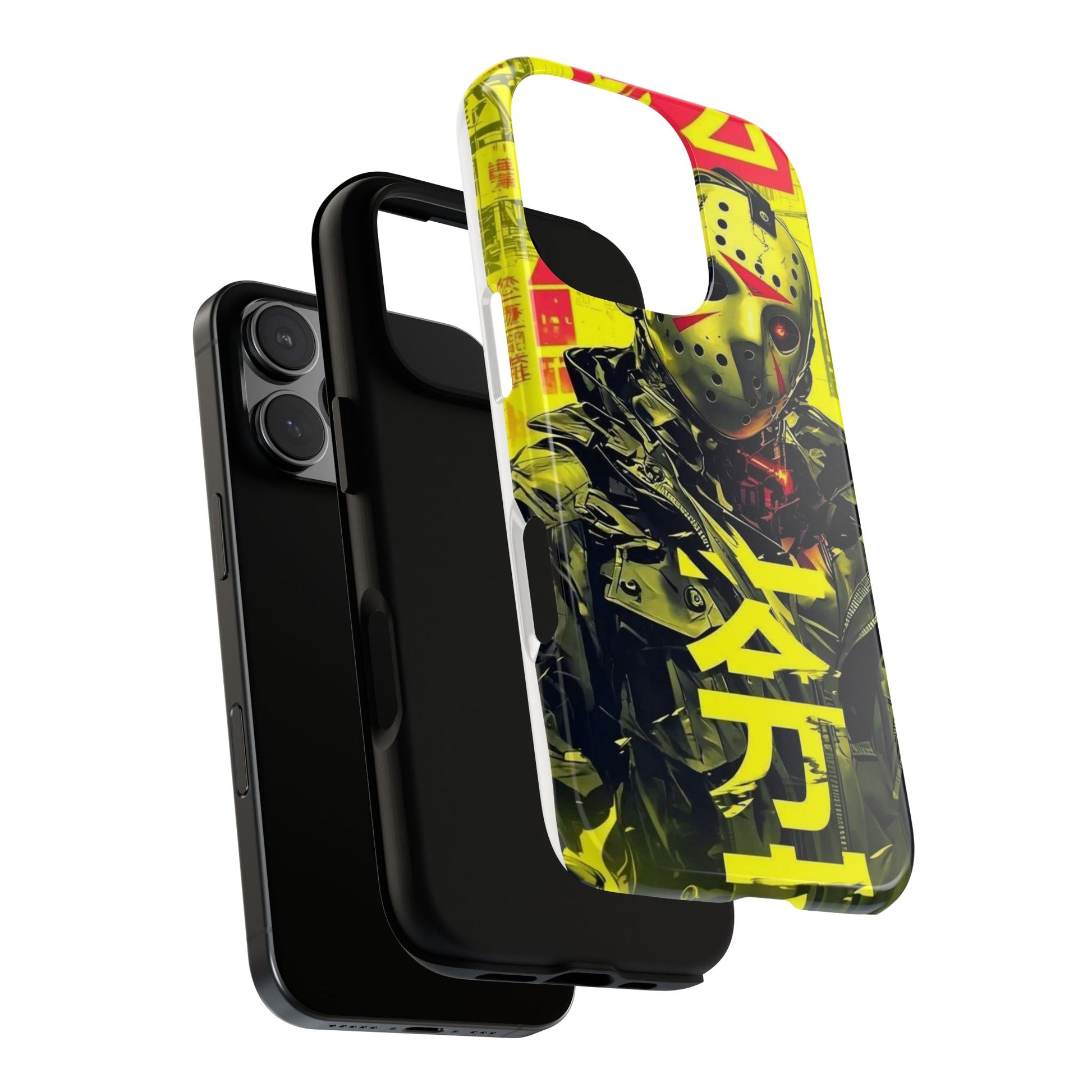 Cyberpunk X Jason Voorhees Tough Cases for iPhones, Samsung, and Pixel