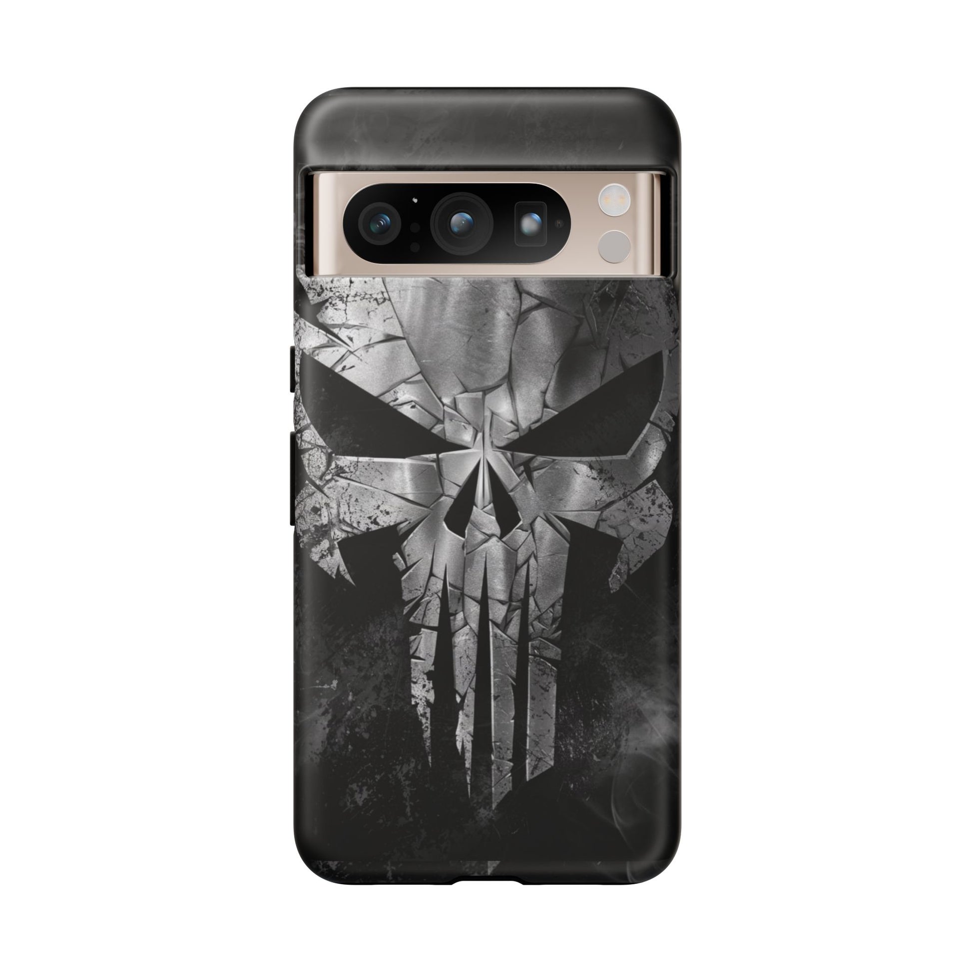 The Punisher Logo Art Tough Cases for iPhones, Samsung, and Pixel