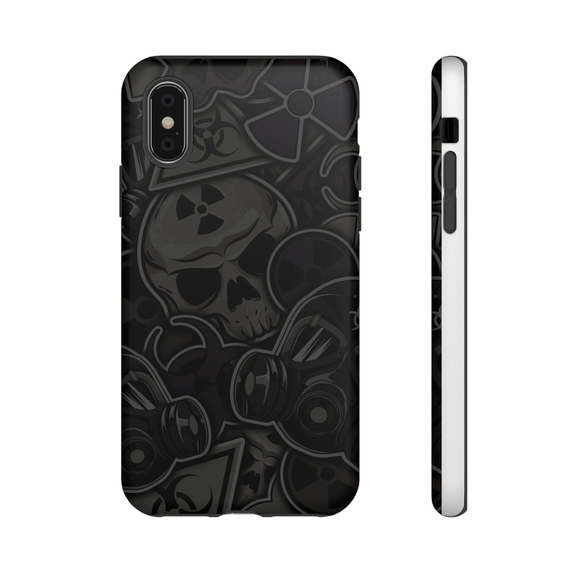 Tough Cases Phone Case, Edgy Skull Design Phone Cover, Gothic Cell Phone Shell