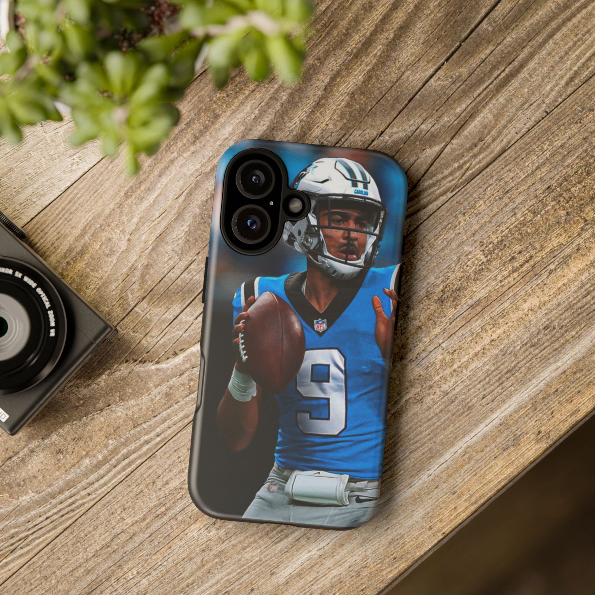 Carolina Panthers Bryce Young Football Tough Cases for iPhones, Samsung, and Pixel