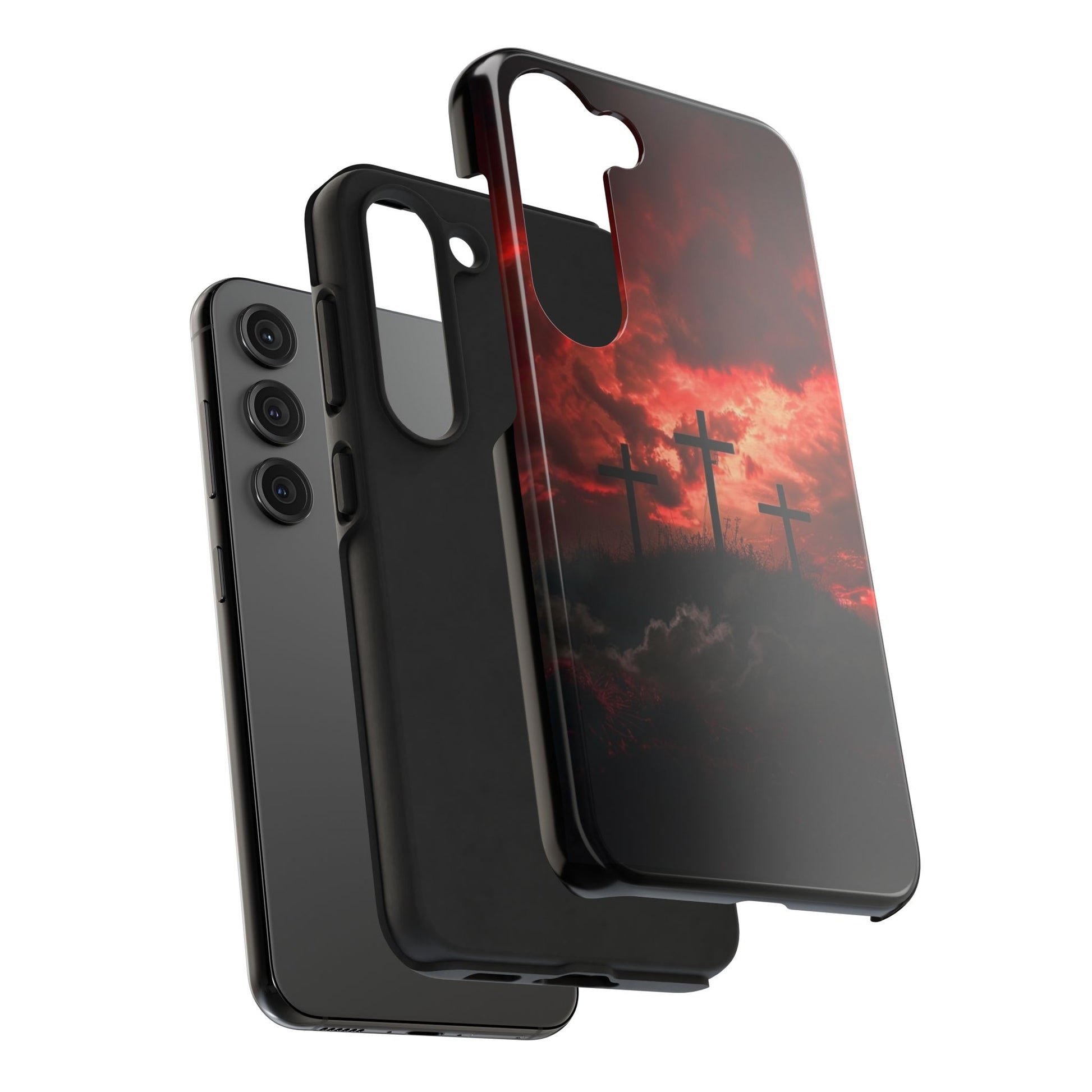Crosses at Golgotha Christian Cases for iPhones & Samsung Phones